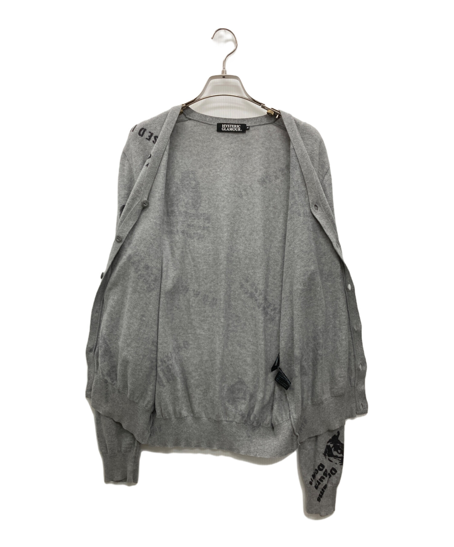 HYSTERIC GLAMOUR グレー ニット M HYSTERIC GLAMOUR（ヒステリックグラマー） セーター ニット スタッズ