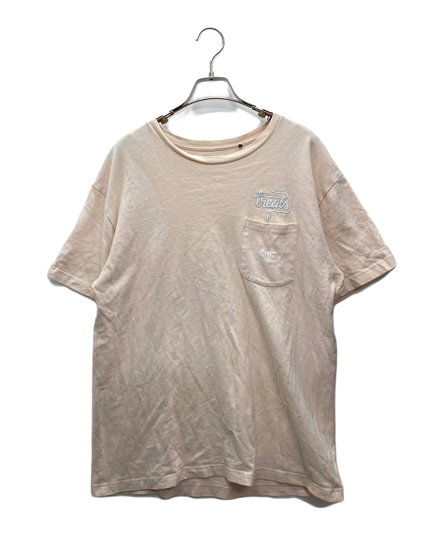 中古・古着通販】KITH (キス) 半袖スウェット ベージュ サイズ:L 