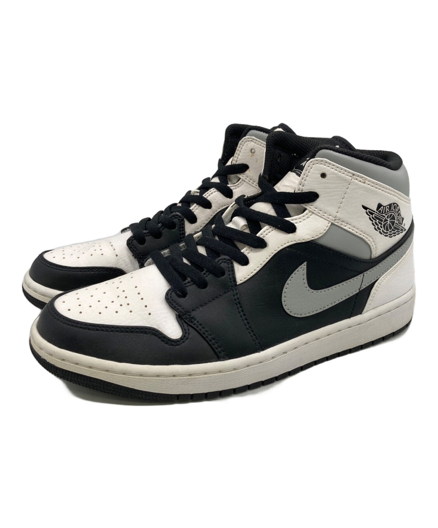 中古・古着通販】NIKE (ナイキ) Air Jordan 1 Mid ホワイトシャドウ 