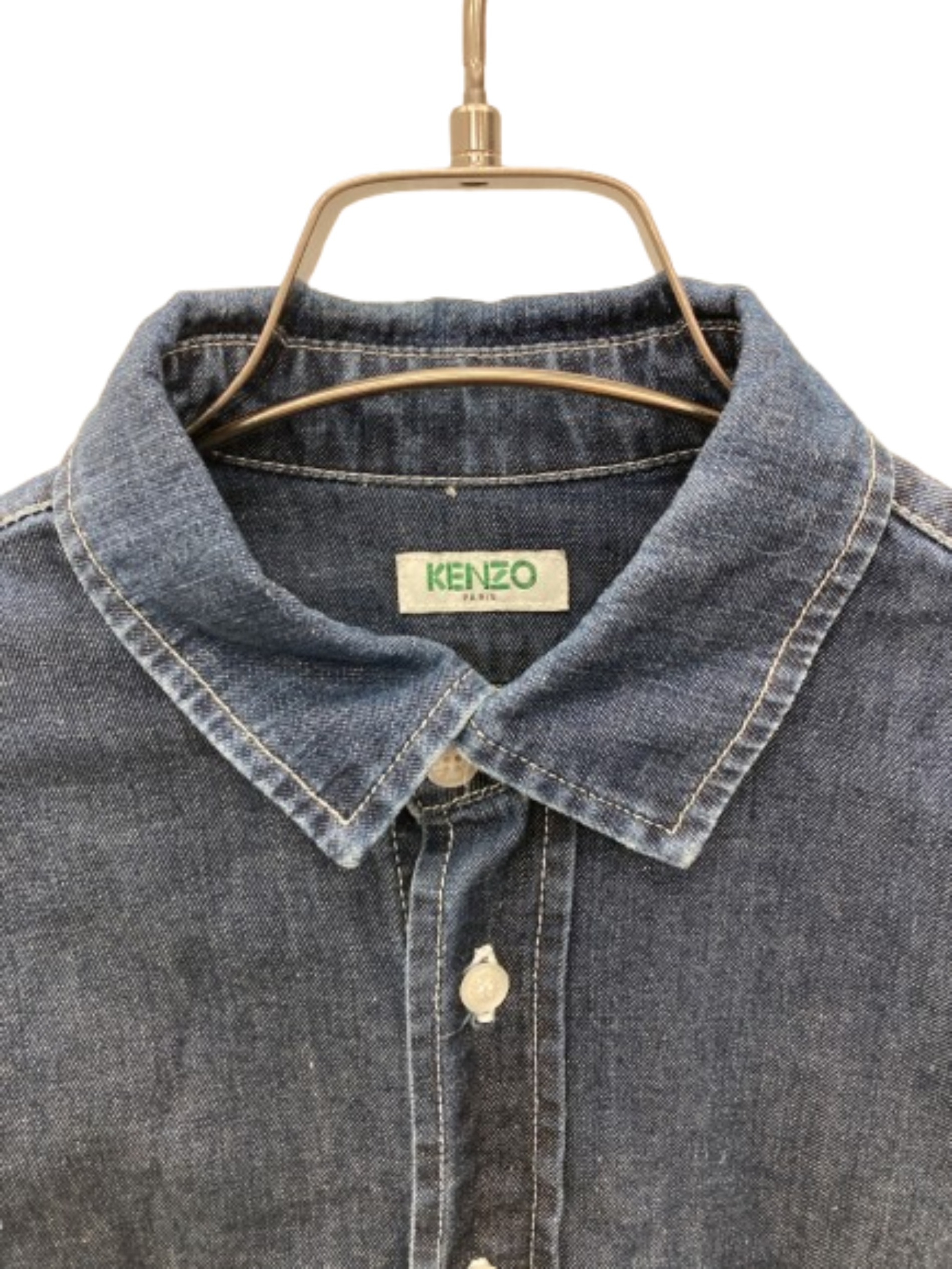中古・古着通販】KENZO (ケンゾー) デニムシャツ インディゴ サイズ:XS 