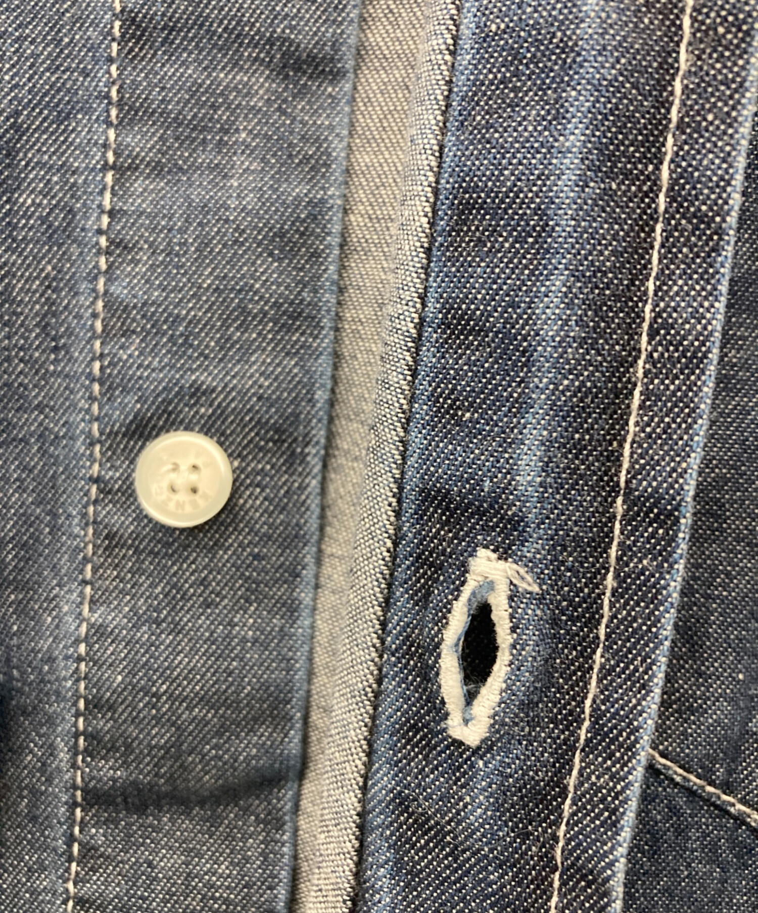 中古・古着通販】KENZO (ケンゾー) デニムシャツ インディゴ サイズ:XS 