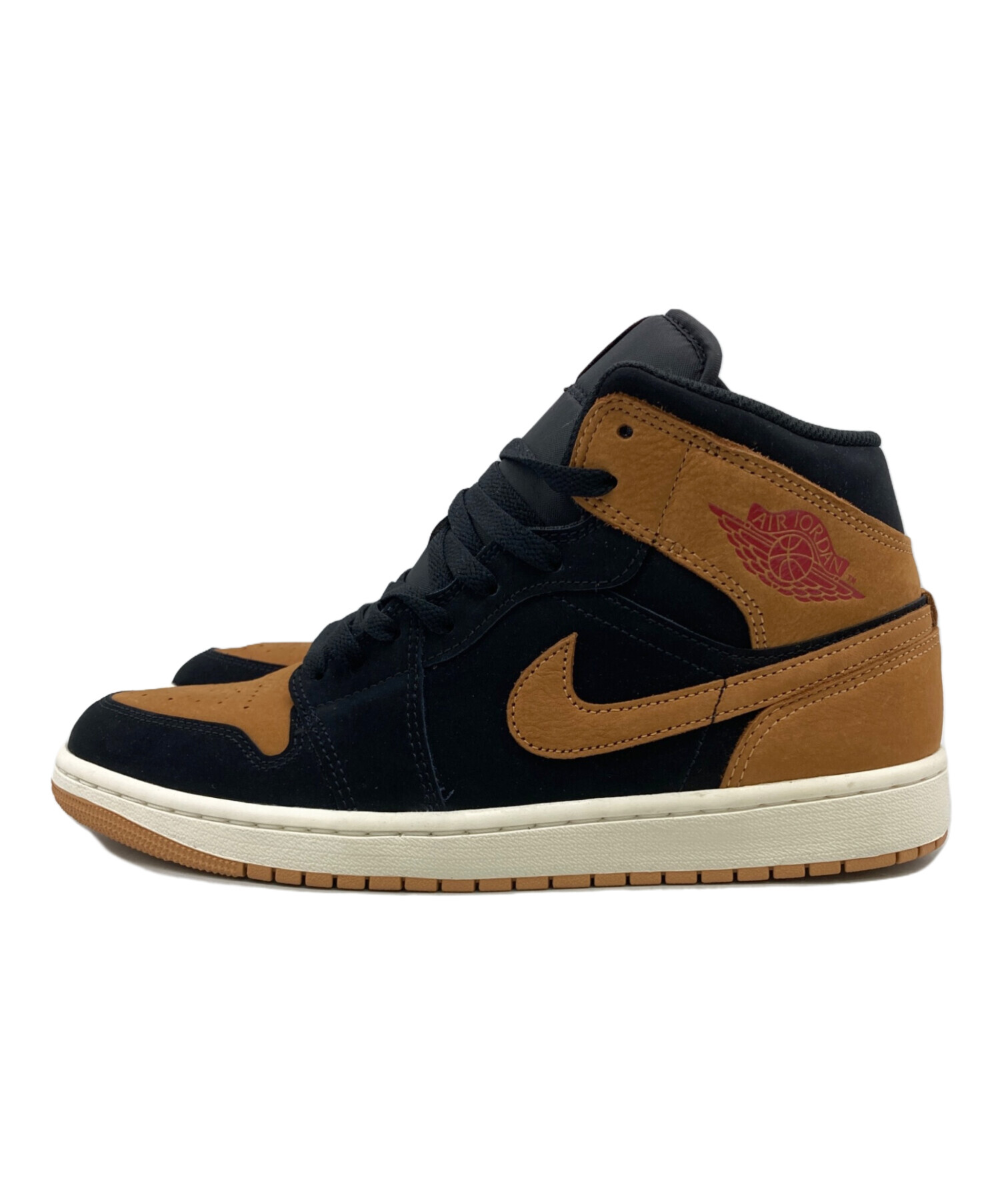 中古・古着通販】NIKE (ナイキ) Air Jordan 1 Mid SE Black/Varsity 