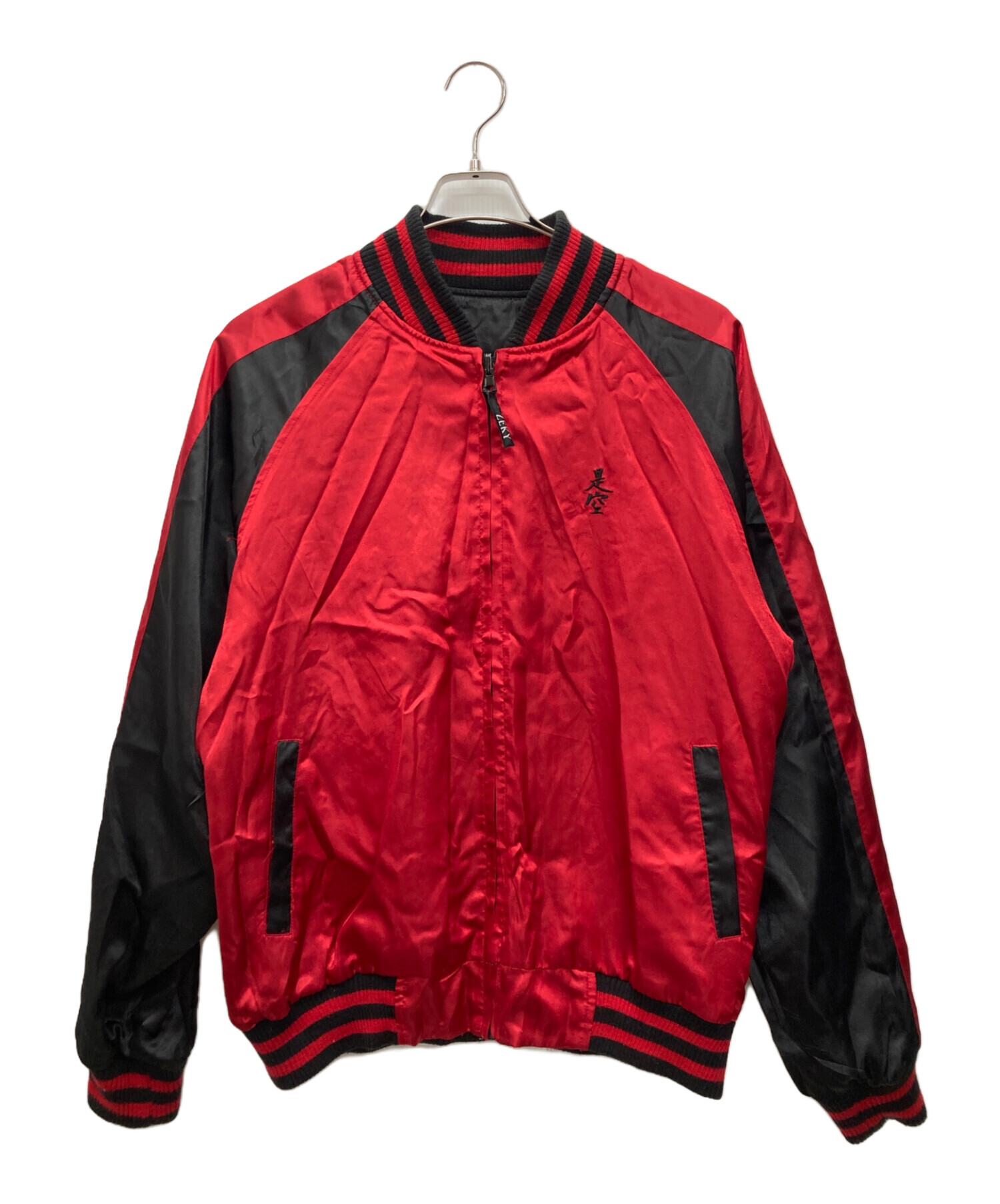 recordings K's FACTORY レコーディング スカジャンF 赤 中古・古着通販】zeky (ゼキー) スカジャン ブラック×レッド サイズ:L