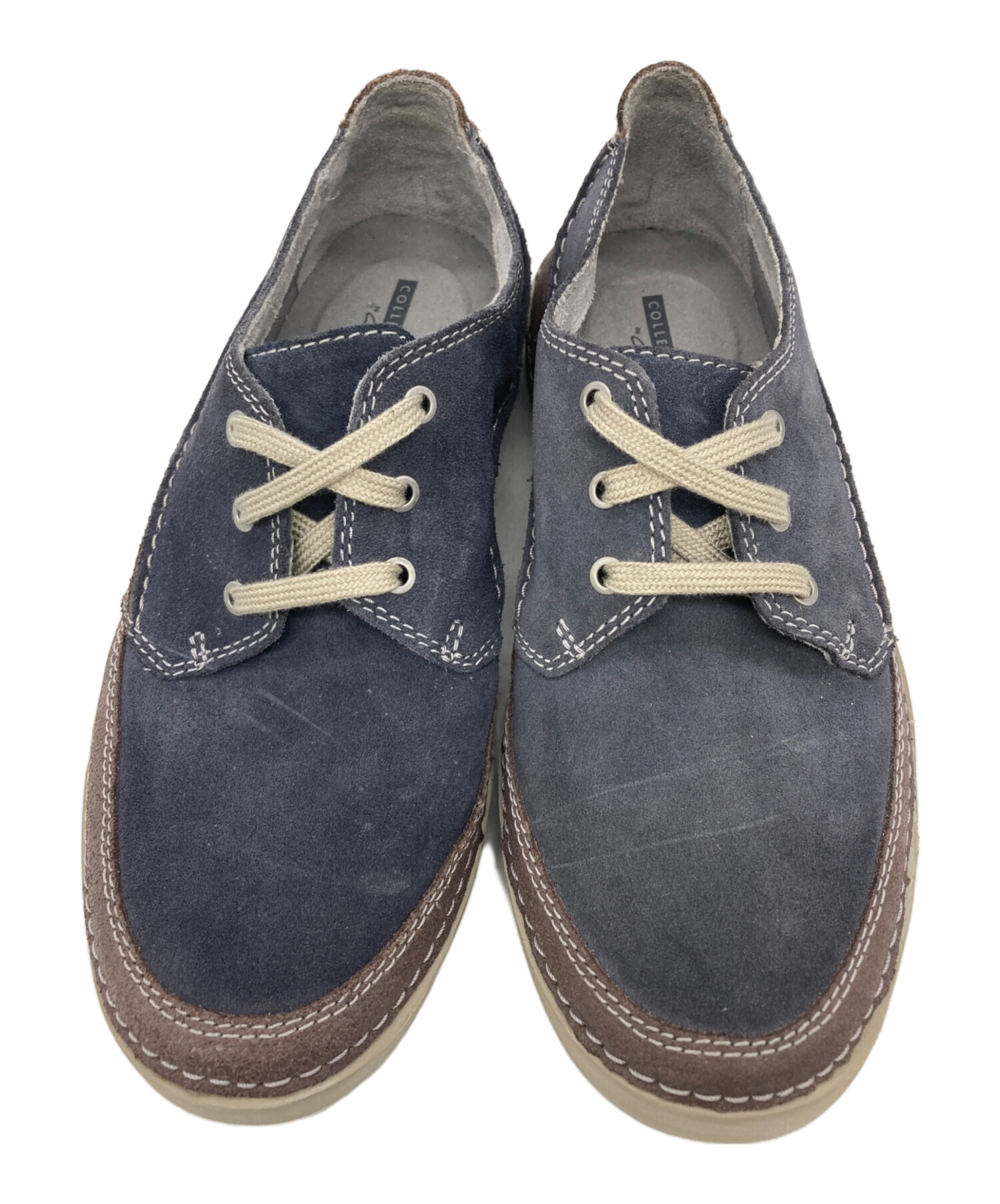 中古・古着通販】CLARKS (クラークス) スウェードシューズ ネイビー
