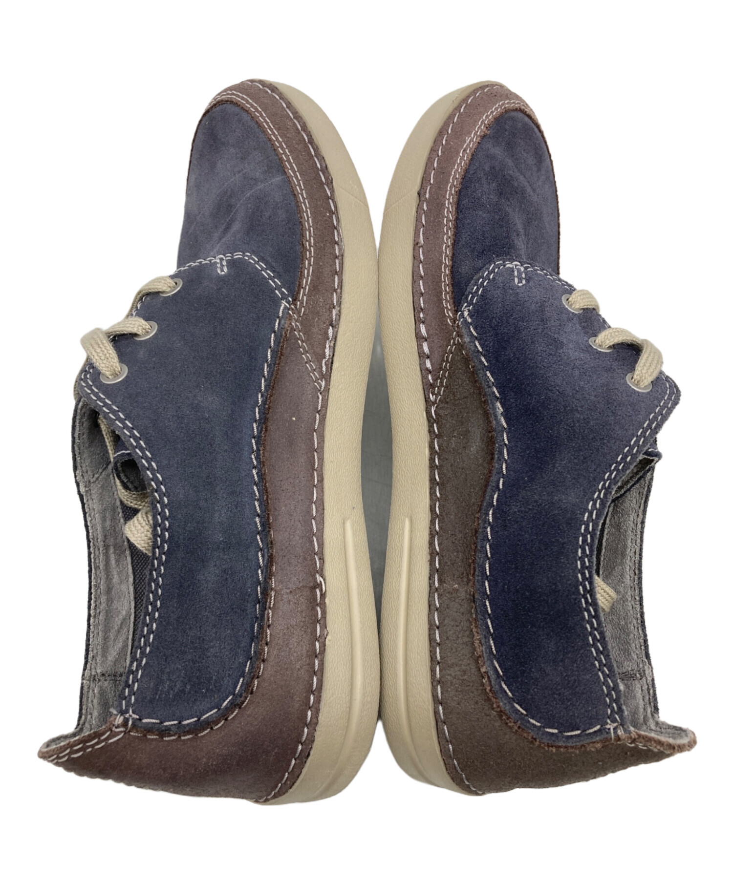 中古・古着通販】CLARKS (クラークス) スウェードシューズ ネイビー 中古・古着通販】CLARKS (クラークス) スウェードシューズ ネイビー
