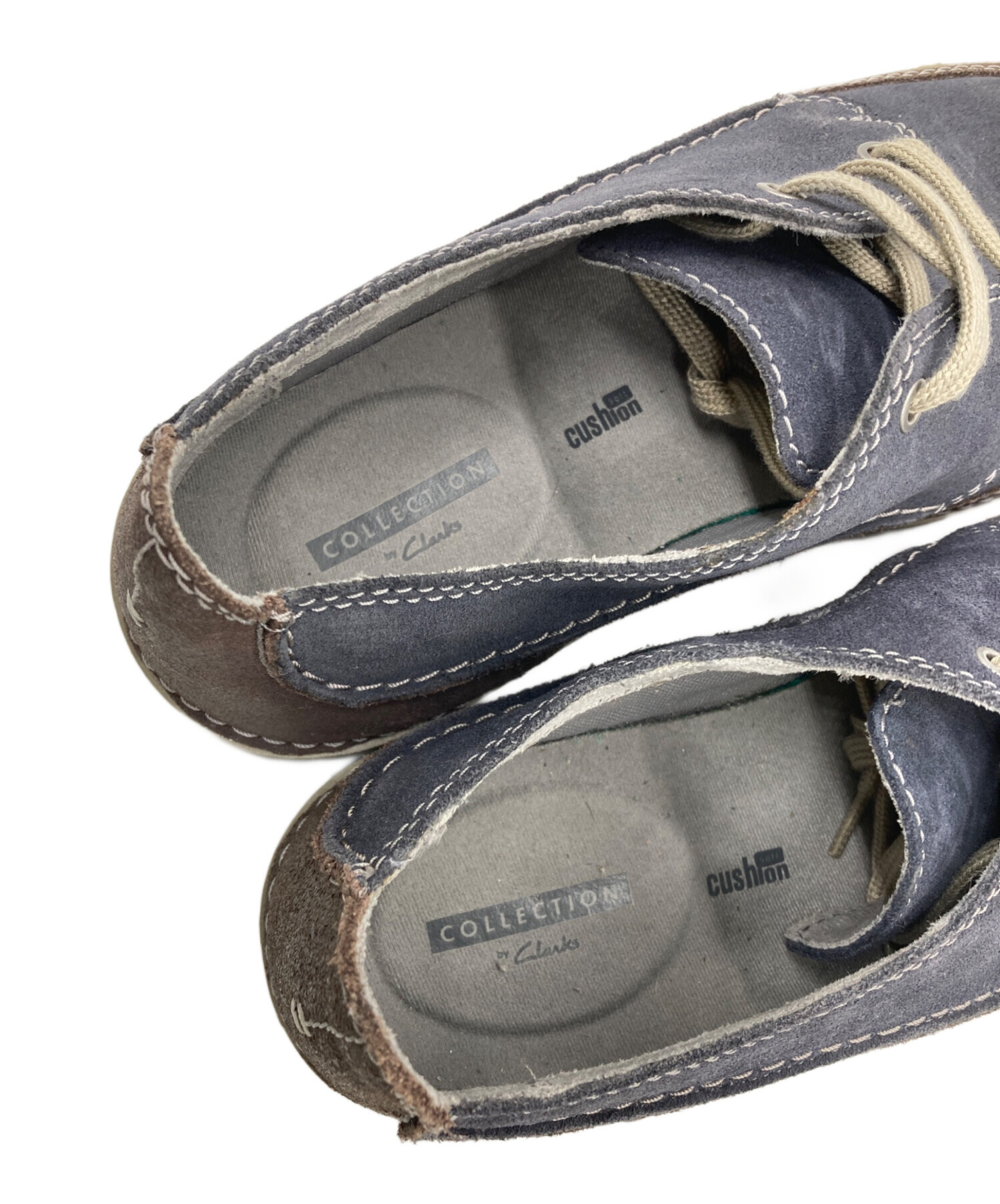 中古・古着通販】CLARKS (クラークス) スウェードシューズ ネイビー