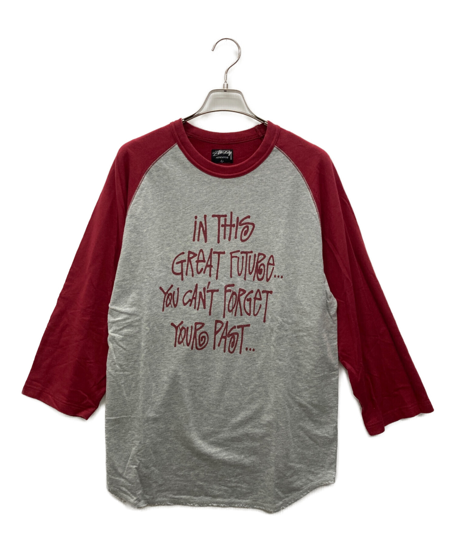 中古・古着通販】stussy (ステューシー) ラグランカットソー グレー 