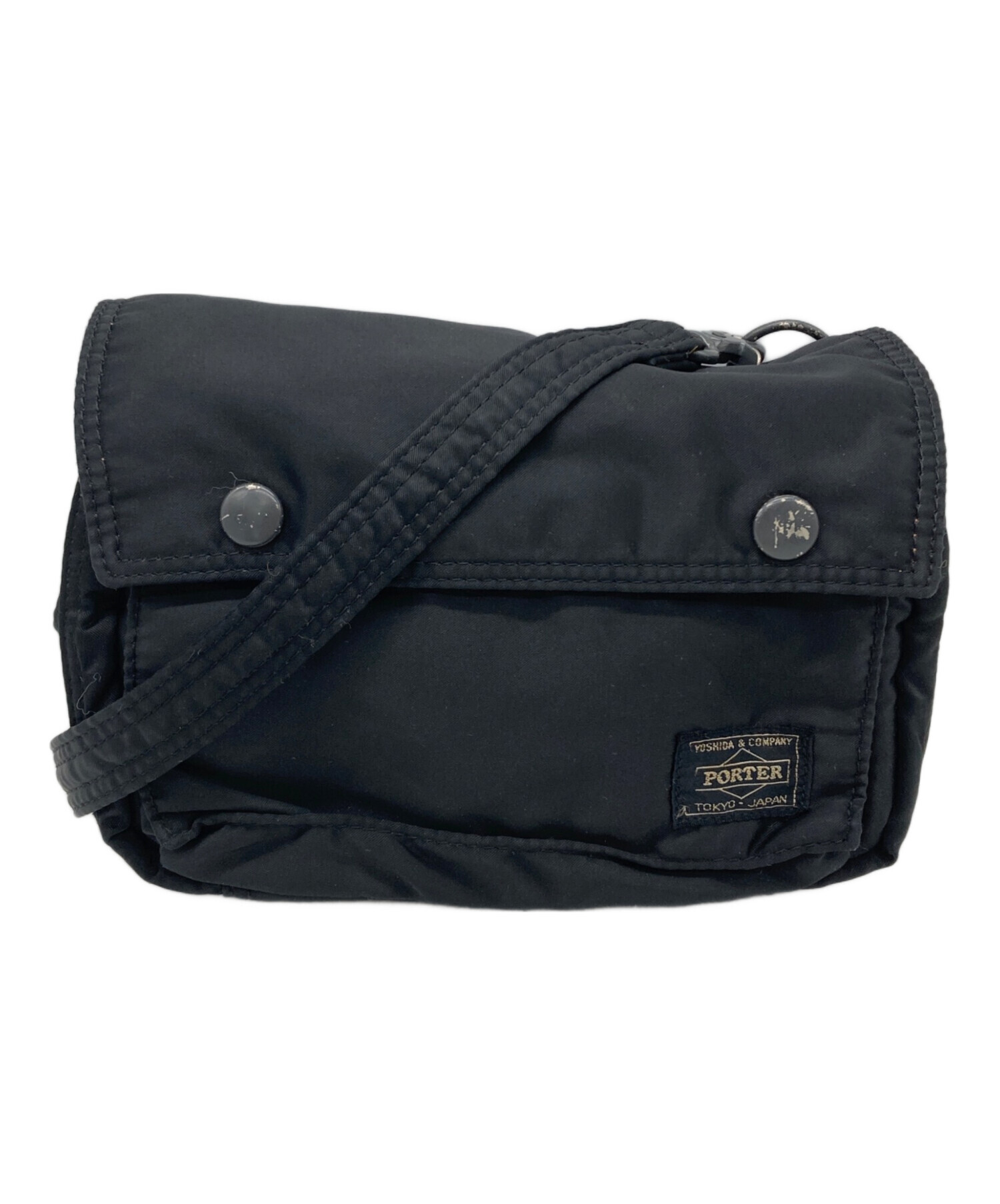 中古・古着通販】PORTER (ポーター) ショルダーポーチ ブラック 中古・古着通販】PORTER (ポーター) ショルダーポーチ ブラック