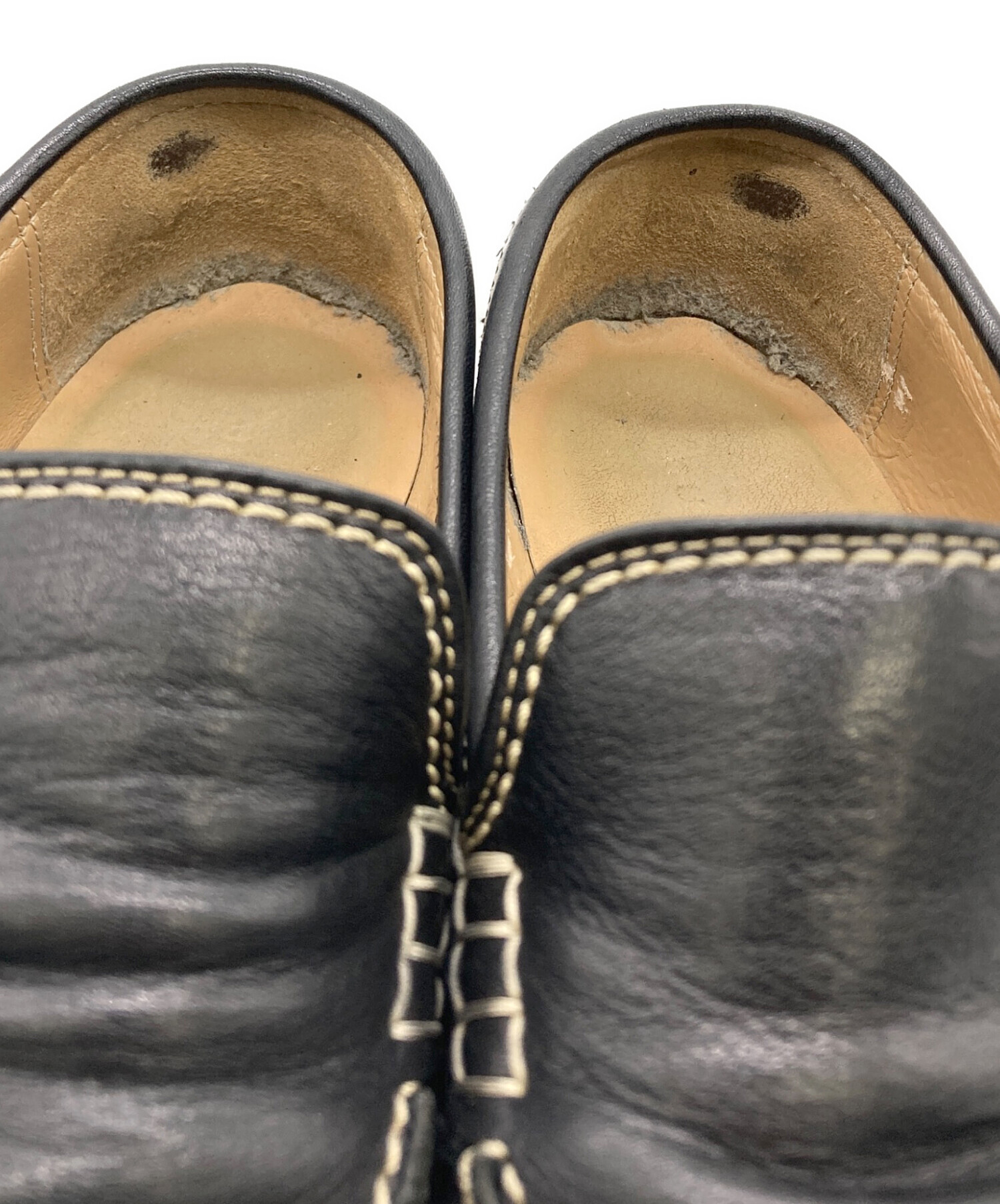 中古・古着通販】BURBERRY (バーバリー) ローファー ブラック サイズ