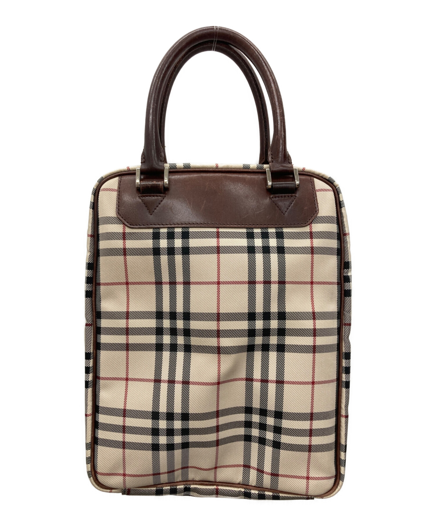 中古・古着通販】BURBERRY (バーバリー) スクエアハンドバッグ 