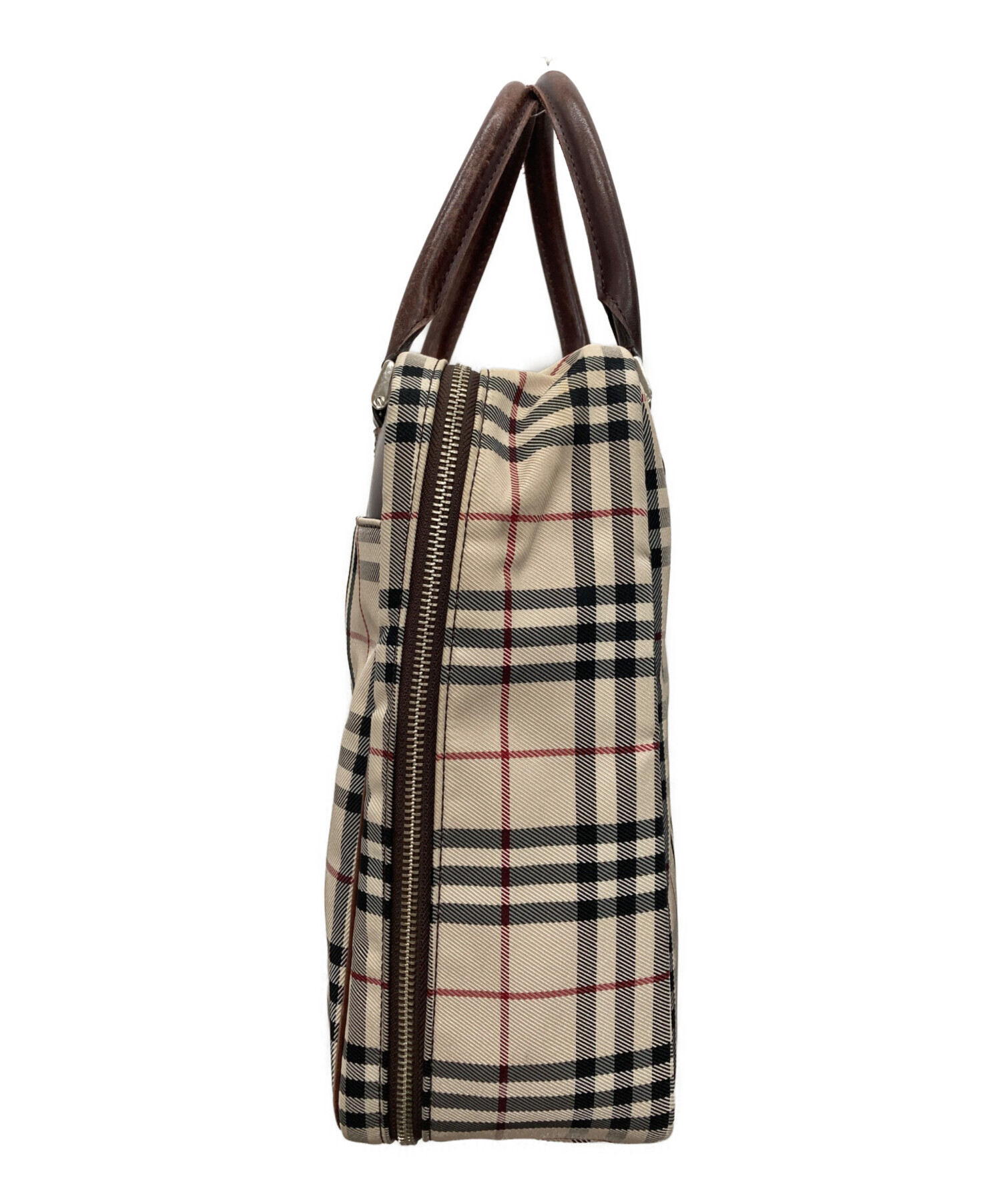 中古・古着通販】BURBERRY (バーバリー) スクエアハンドバッグ 