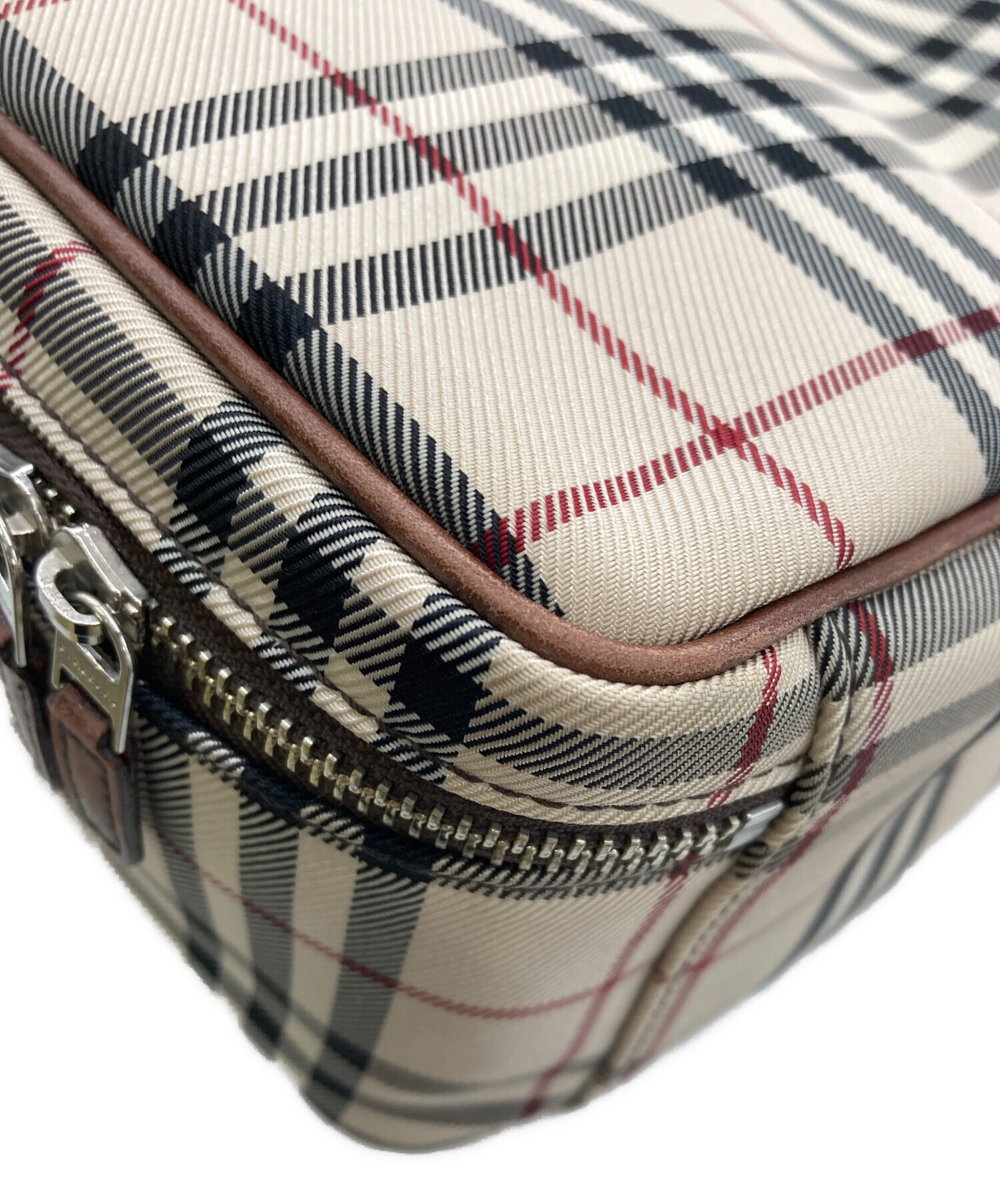 中古・古着通販】BURBERRY (バーバリー) スクエアハンドバッグ 