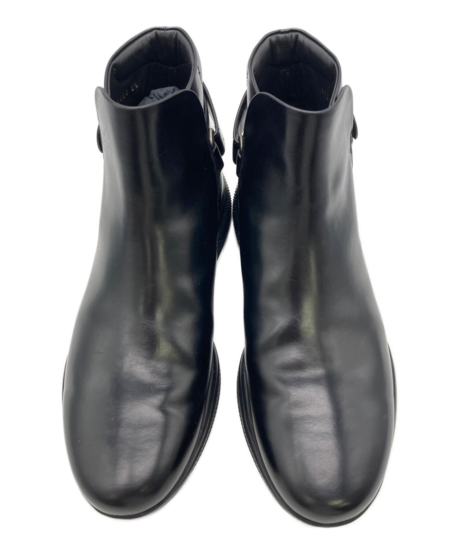 中古・古着通販】PRADA (プラダ) サイドベルトブーツ ブラック サイズ 