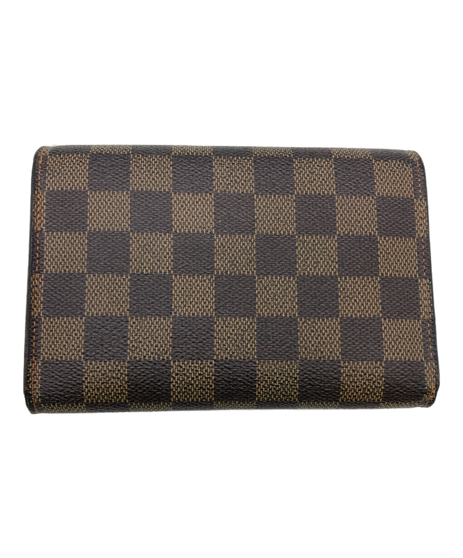 ルイヴィトン ダミエ エベヌ ポルトトレゾール エテュイパピエ ブラウン 中古・古着通販】LOUIS VUITTON (ルイ ヴィトン) ポルトトレゾール