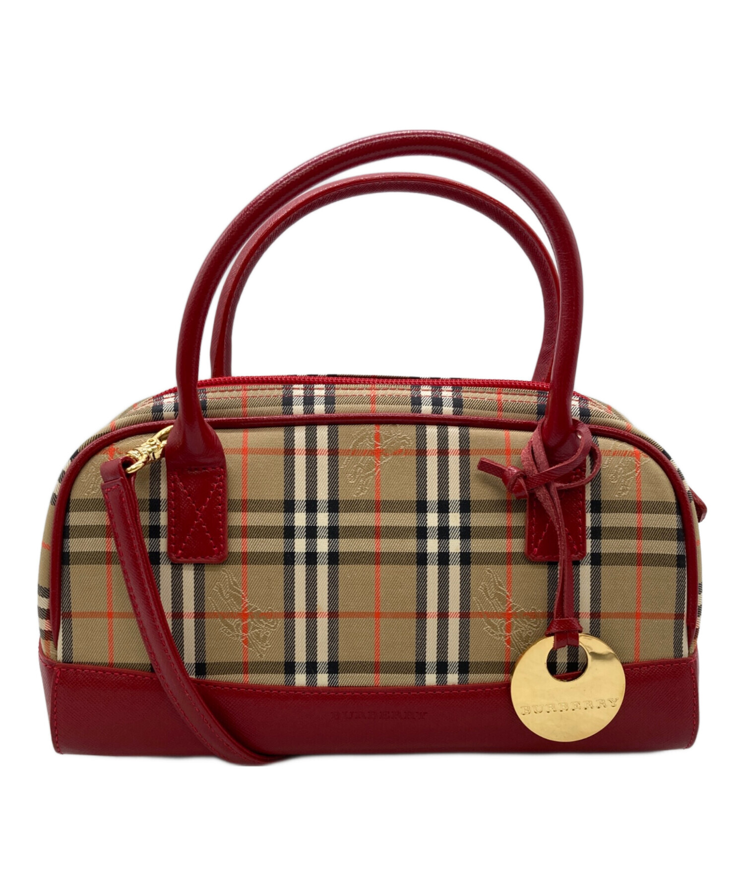 中古・古着通販】BURBERRY (バーバリー) 2WAYバッグ レッド｜ブランド
