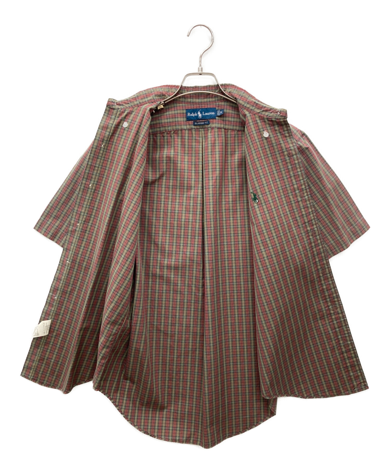 中古・古着通販】RALPH LAUREN (ラルフローレン) 半袖シャツ ブラウン
