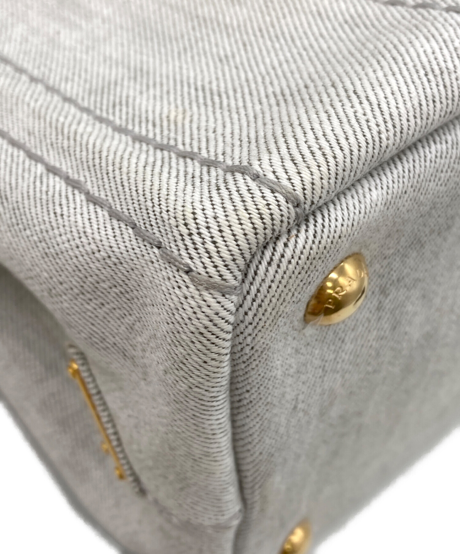 中古・古着通販】PRADA (プラダ) カナパデニムトートバッグ ライト