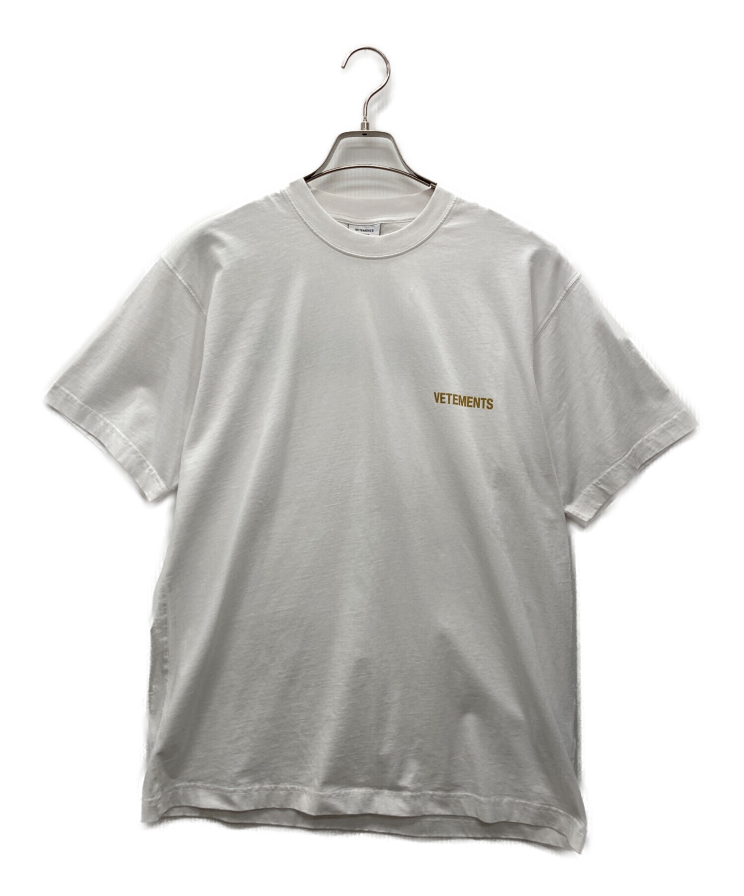 中古・古着通販】VETEMENTS (ヴェトモン) 半袖Tシャツ ホワイト サイズ
