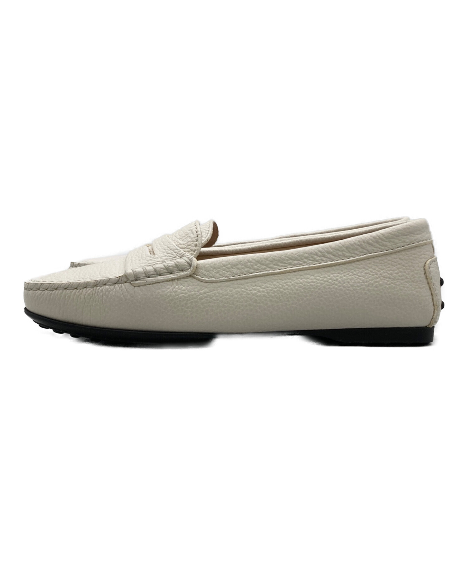 古着　ビンテージ　ライトニングホワイト　コアエネジ　レトロ　新タグ付き 中古・古着通販】TOD'S (トッズ) ドライビングシューズ アイボリー