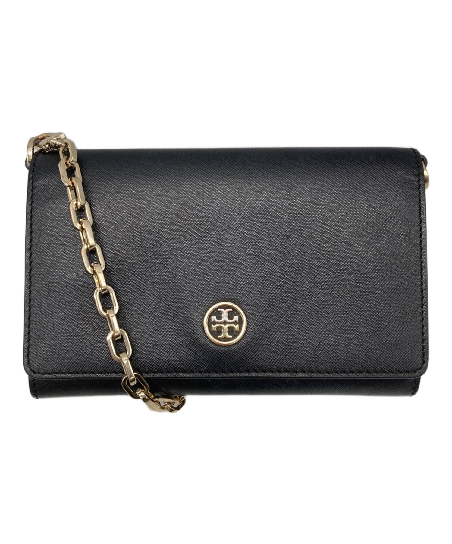 トリーバーチ Tory Burch チェーンウォレット レザー ネイビー