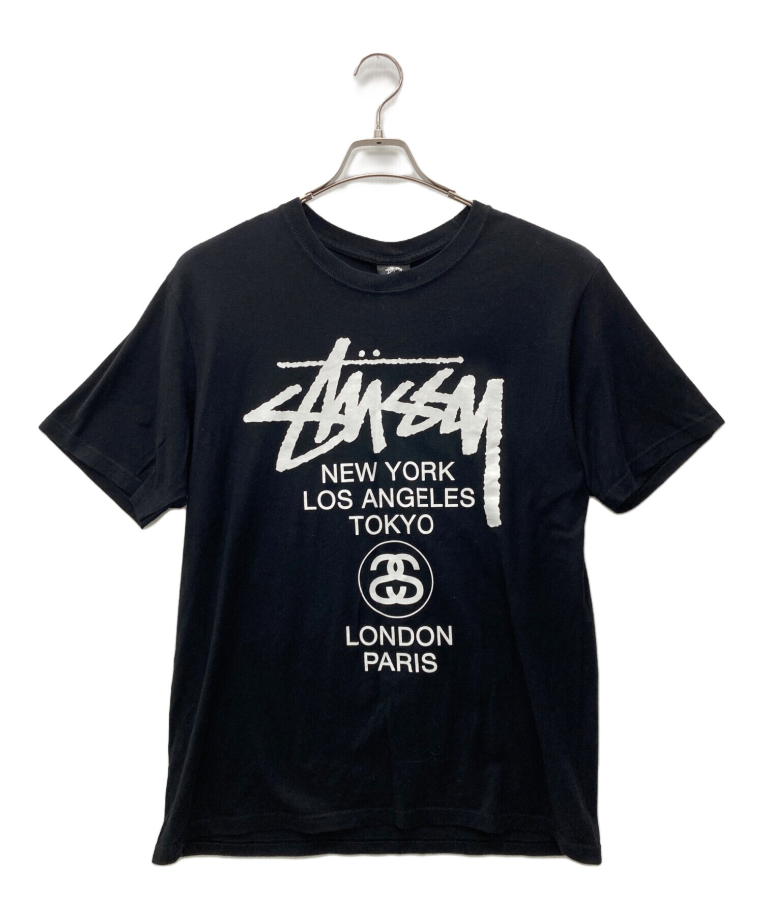 中古・古着通販】stussy (ステューシー) 半袖Tシャツ ブラック サイズ