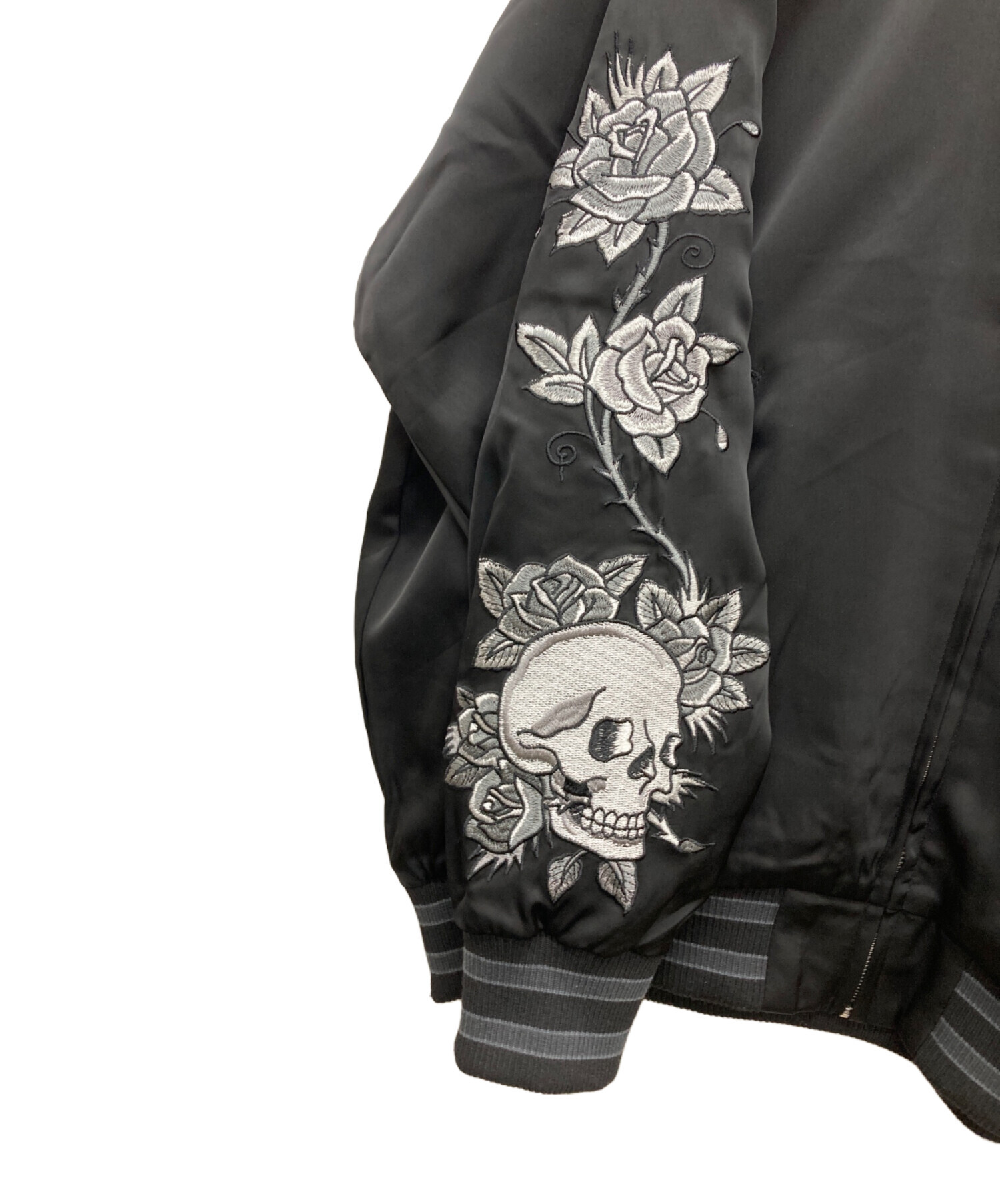 中古・古着通販】ED HARDY (エド ハーディー) 刺繍スカジャン ブラック