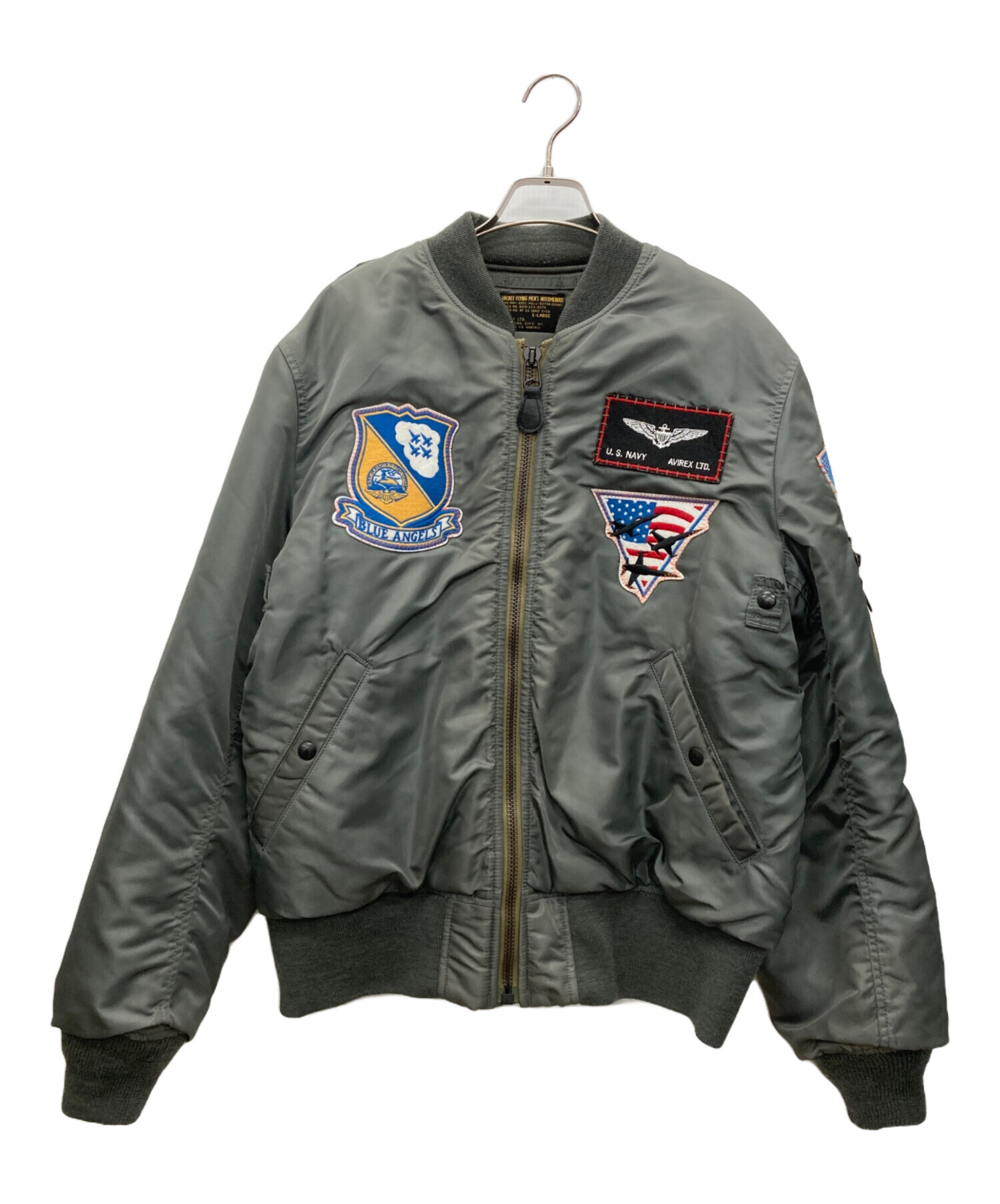 中古・古着通販】AVIREX (アヴィレックス) MA-1ジャケット オリーブ