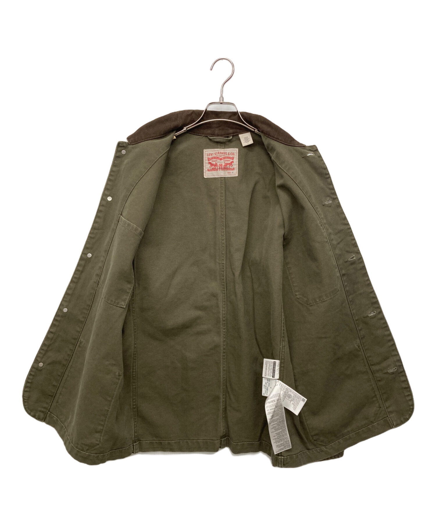 LEVI’S Red カバーオール オリーブ 中古・古着通販】LEVI'S (リーバイス) カバーオール カーキ サイズ:M