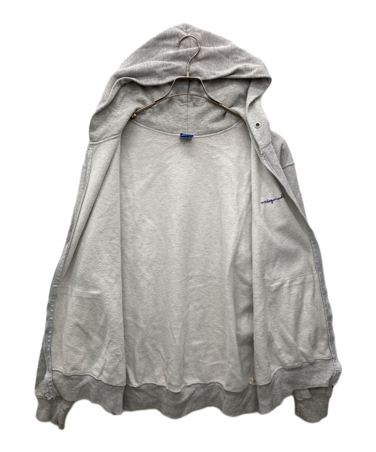 ビンテージ チャンピオン ジップパーカー グレー S 中古・古着通販】Champion (チャンピオン) ジップパーカー グレー