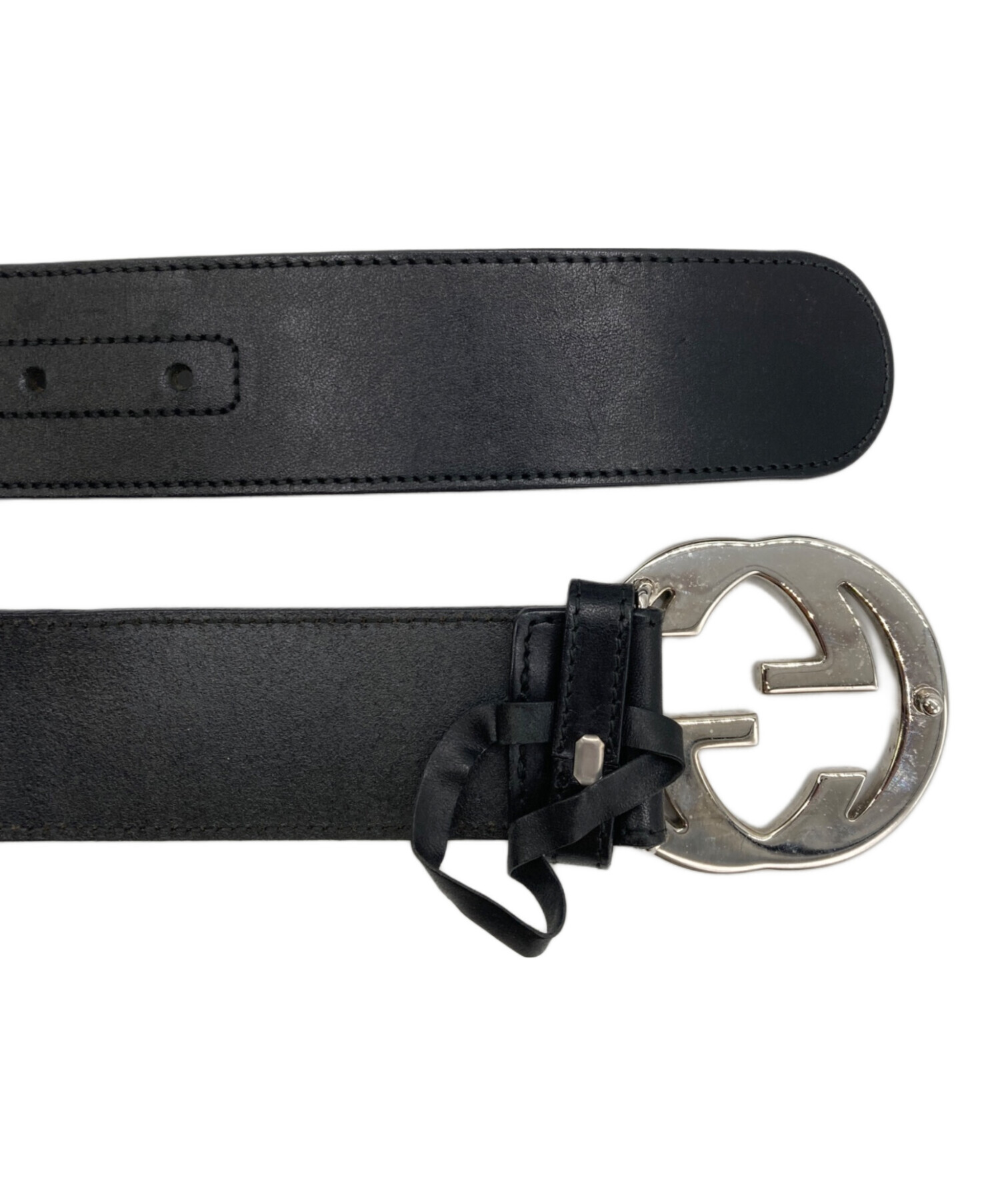 中古・古着通販】GUCCI (グッチ) インターロッキングGレザーベルト