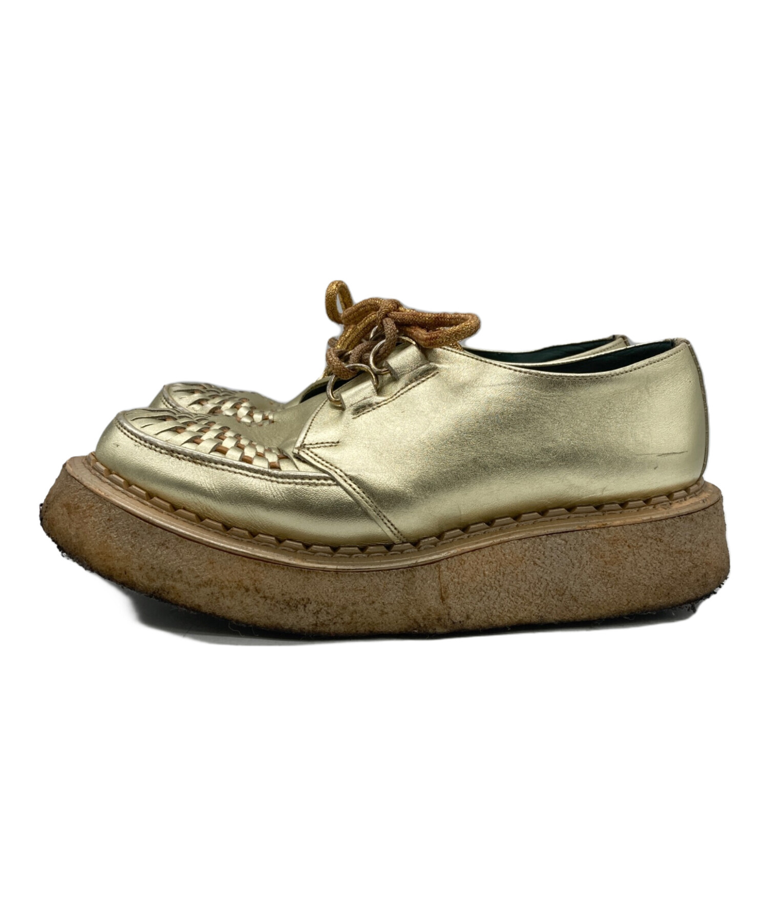 E COX ギブソン ラバーソール ベージュ　UK7 中古・古着通販】GEORGE COX (ジョージコックス) ギブソン