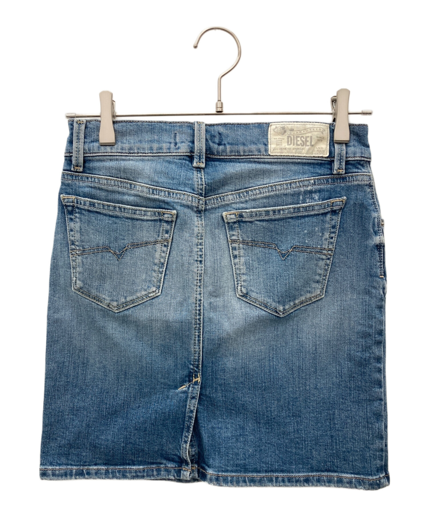 本日までの出品　DIESEL ディーゼル　フリンジアシメトリーデニムスカート25 中古・古着通販】DIESEL (ディーゼル) デニムスカート サイズ:W25