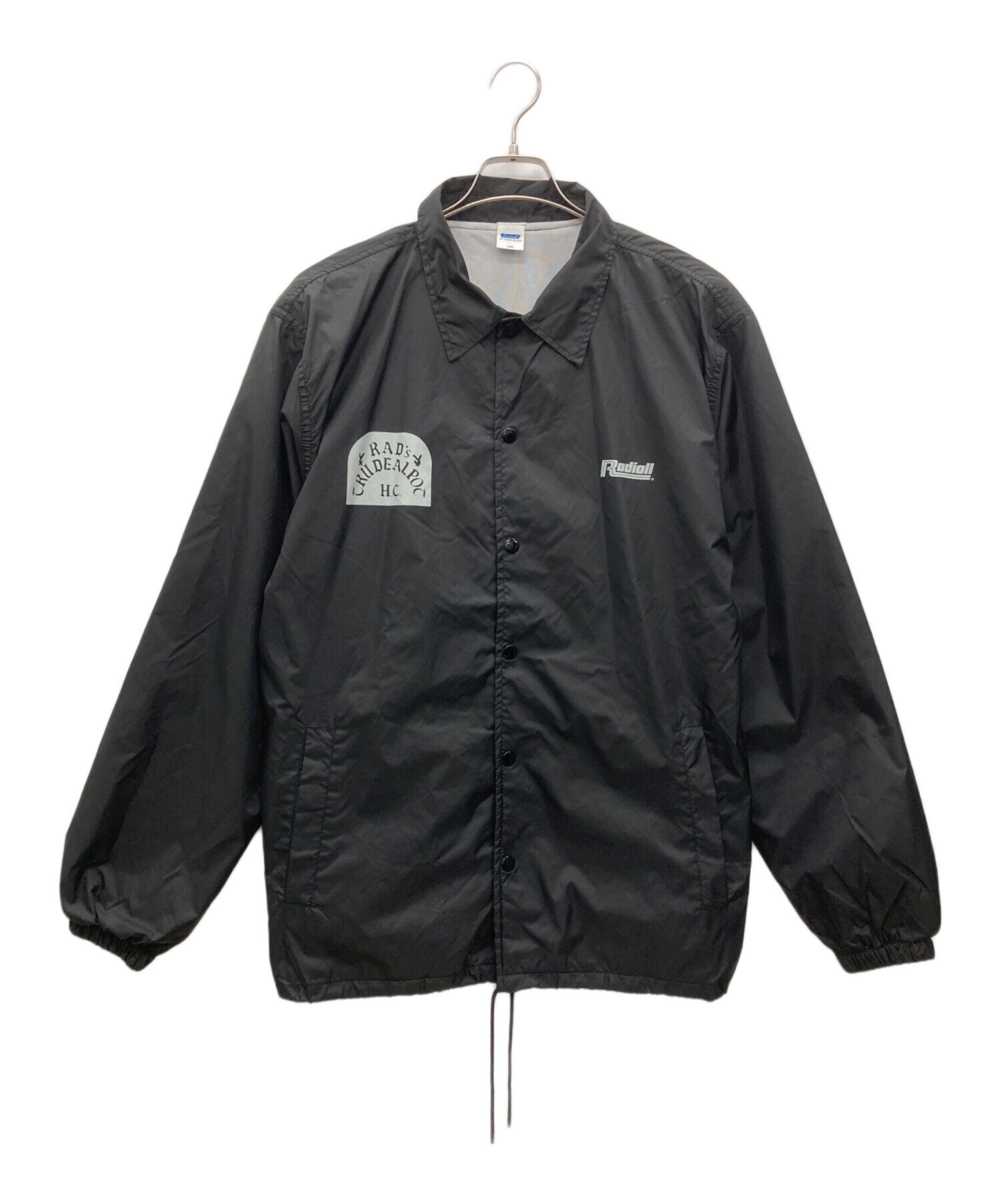 RADIALL コーチジャケット MEDIUM 中古・古着通販】RADIALL (ラディアル) コーチジャケット ブラック