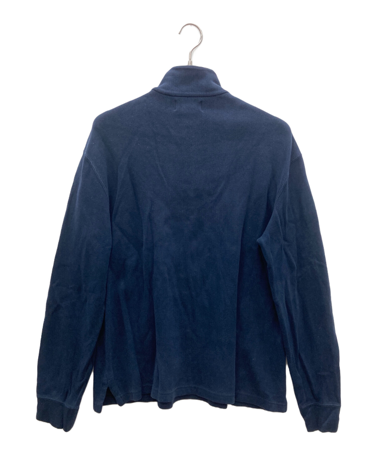 古着 Polo by Ralph Lauren ハーフジップ パーカー ネイビー 中古・古着通販】POLO RALPH LAUREN (ポロ・ラルフローレン) ハーフ