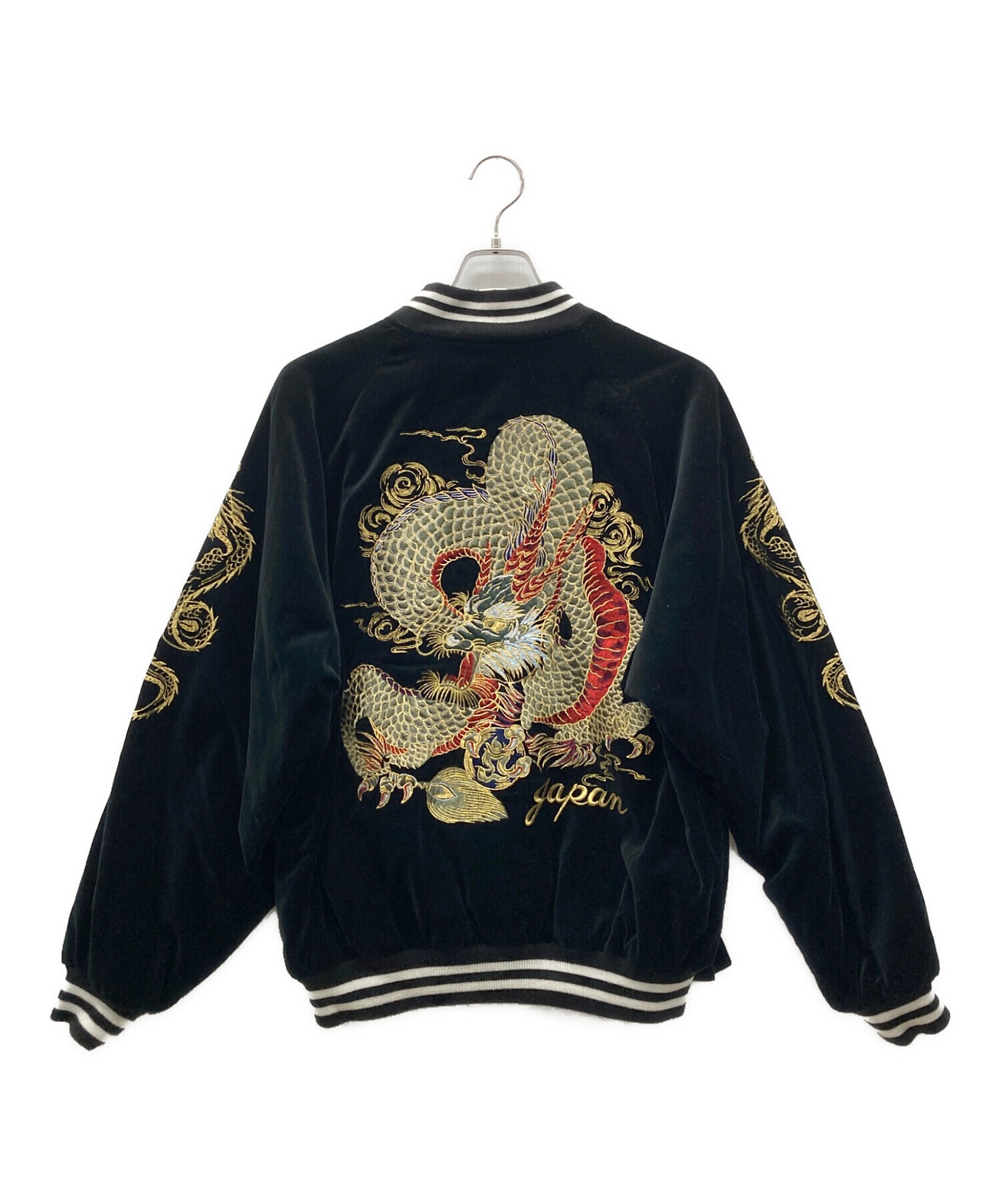 中古・古着通販】Hoshihime (ホシヒメ) ベロアスカジャン ブラック