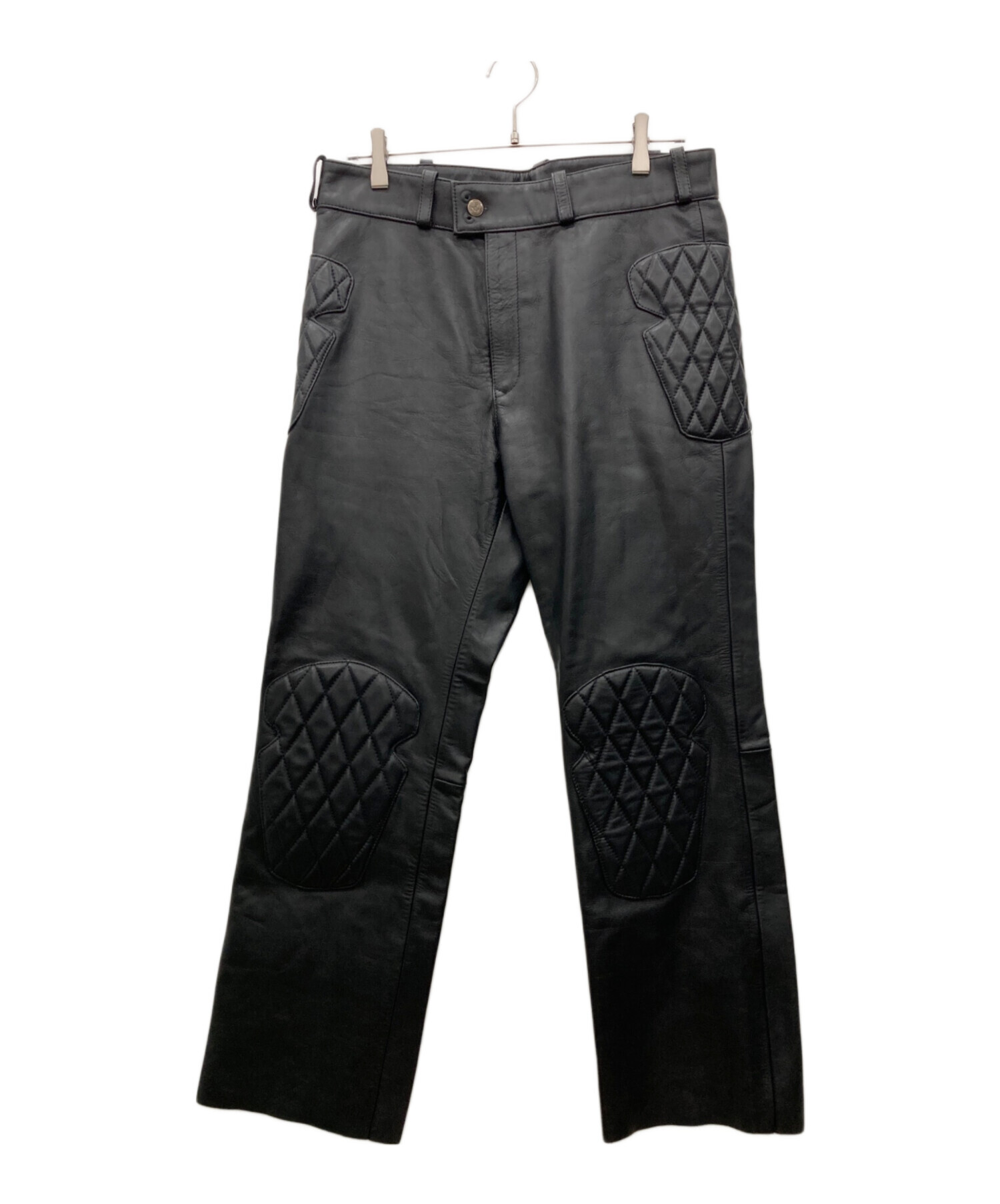 中古・古着通販】BATES (ベイツ) レザーパンツ ブラック サイズ:XL