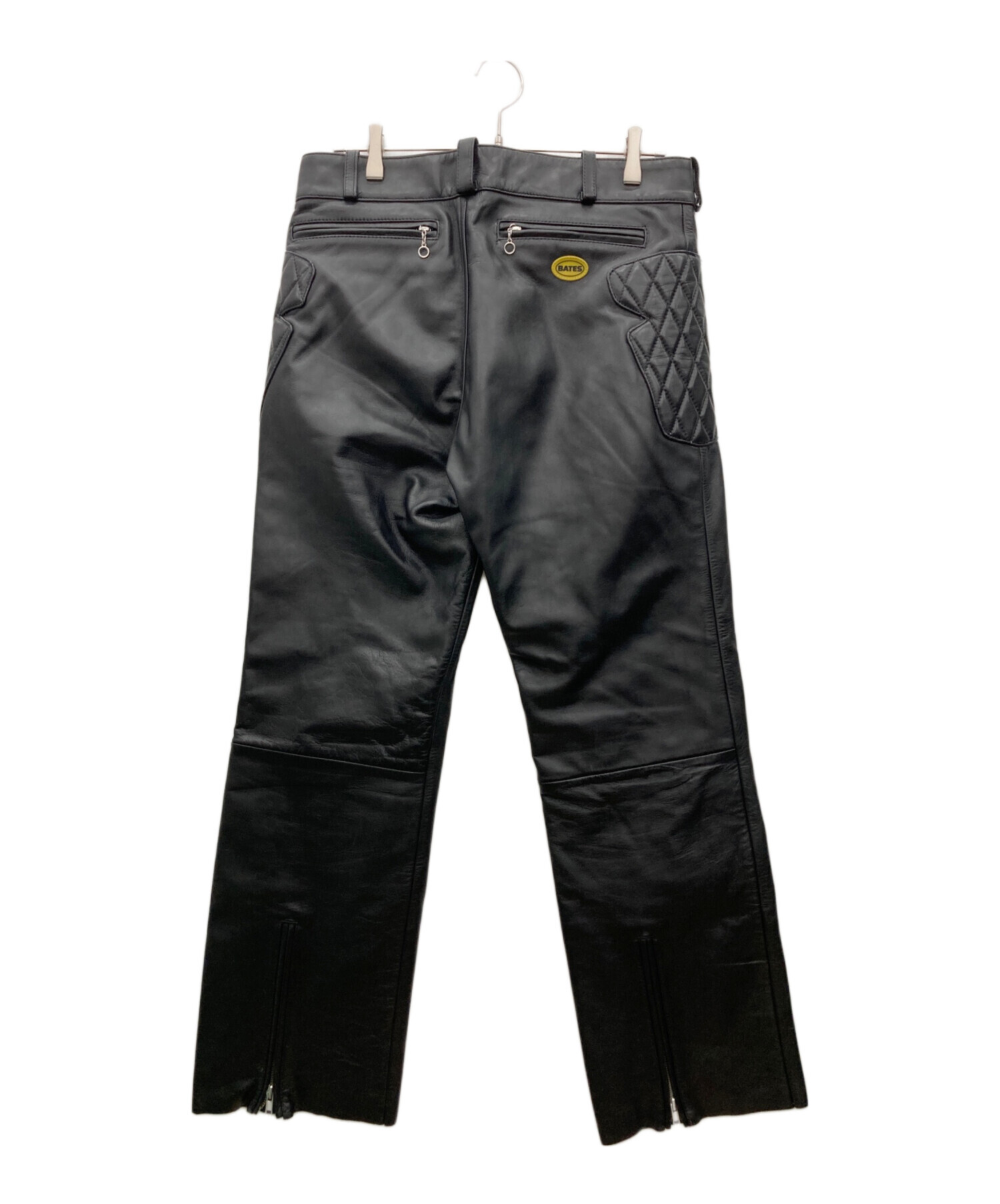 中古・古着通販】BATES (ベイツ) レザーパンツ ブラック サイズ:XL