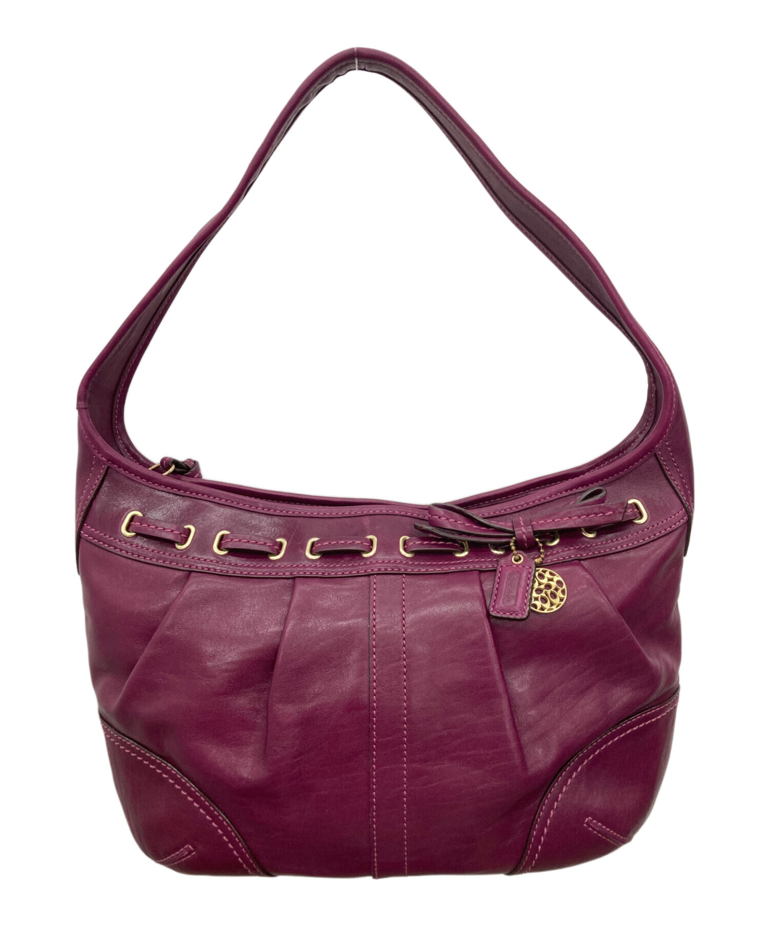 中古・古着通販】COACH (コーチ) エルゴ レザー レースド ホーボー 
