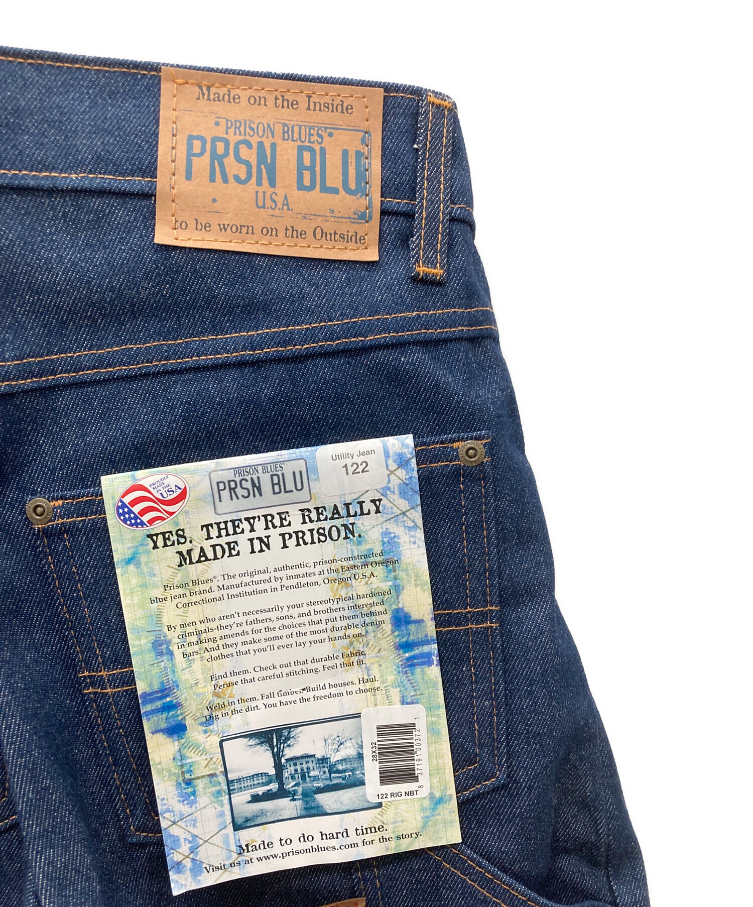 中古・古着通販】PRSN BLU (プリズンブルース) デニムパンツ ネイビー