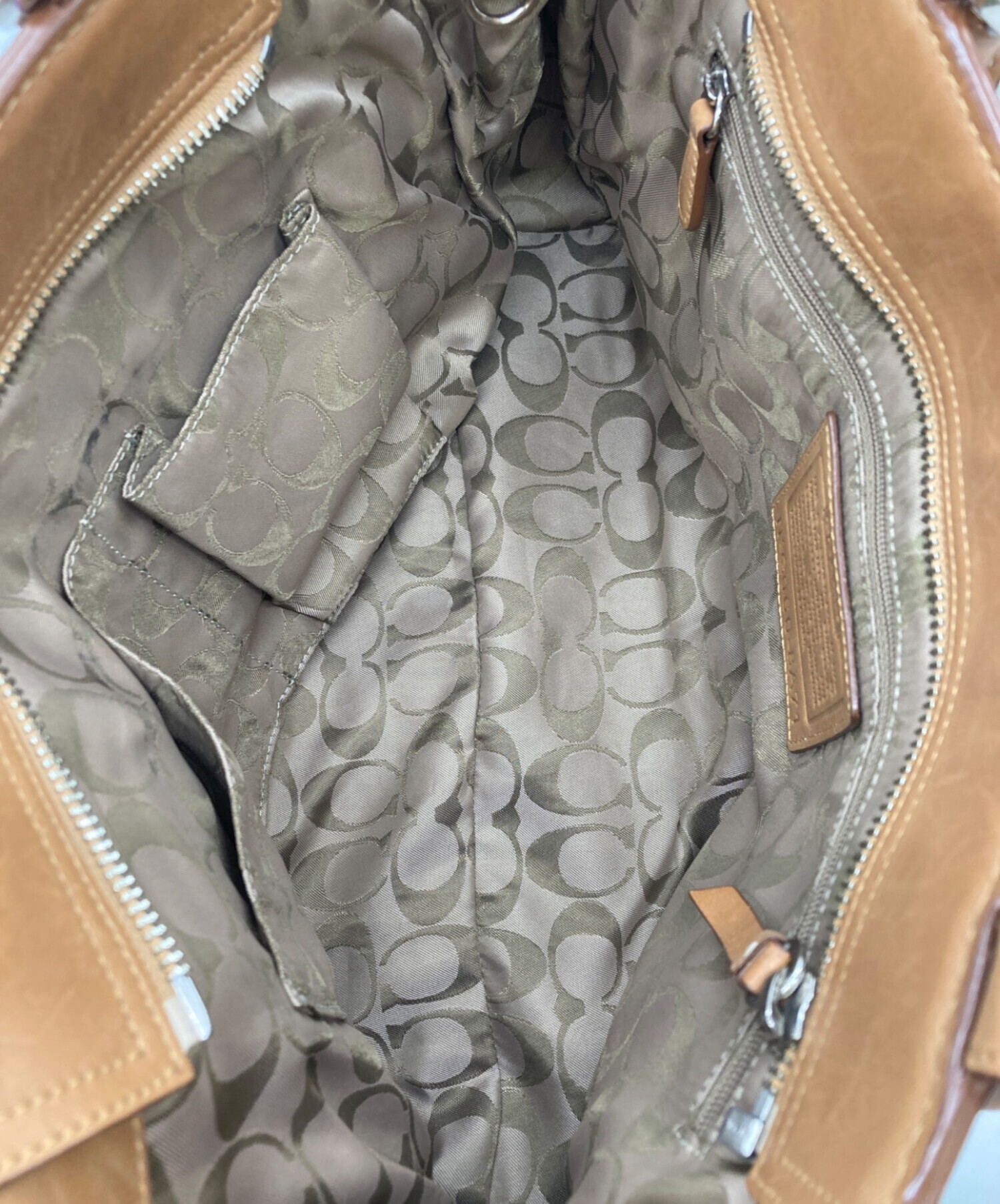 中古・古着通販】COACH (コーチ) ハンプトンズ レザー キャリーオール