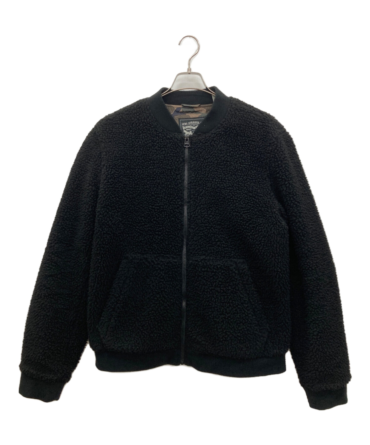 ヴィンテージ ボンバージャケット ウール ブラック 古着 中古・古着通販】LEVI'S (リーバイス) シェルパ ボンバージャケット