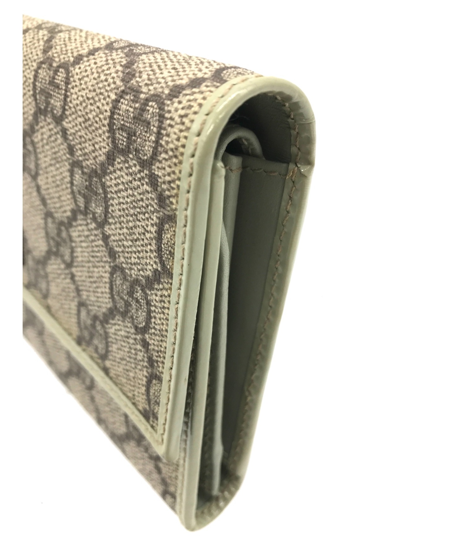 中古・古着通販】GUCCI (グッチ) 3つ折り長財布 サイズ:実寸サイズをご 