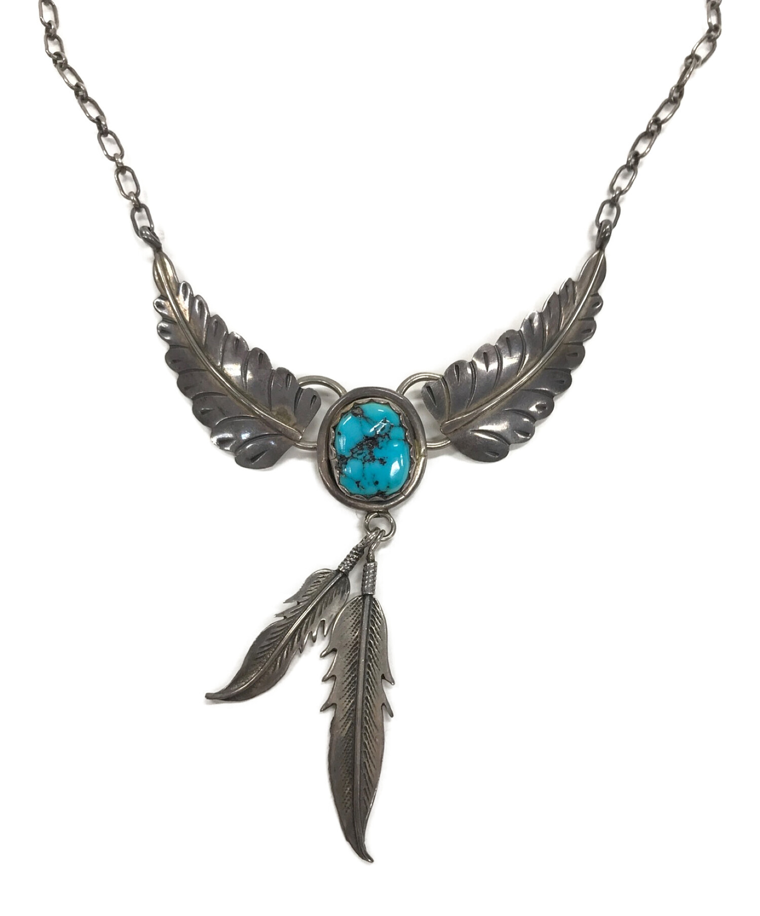 中古・古着通販】NECKLACE (ネックレス) フェザーネックレス サイズ