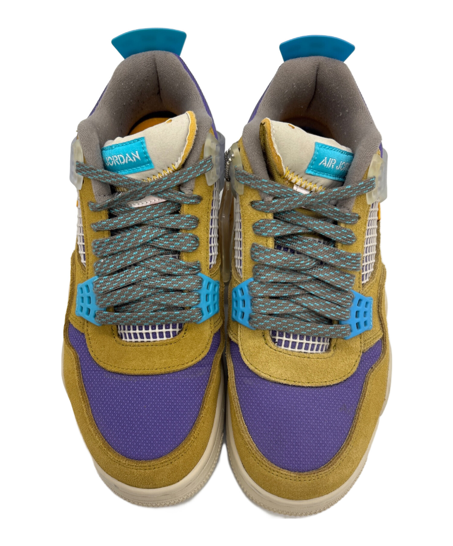union ユニオン ショートパンツ XL ベージュx青緑x黄 【古着】【中古】 中古・古着通販】NIKE×UNION (ナイキ×ユニオン) AIR JORDAN4 RETORO SP