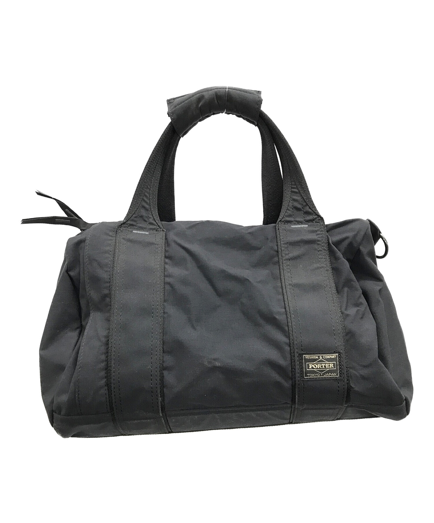 未使用に近い　ポーター　ミニボストンバック　トートバック 中古・古着通販】PORTER (ポーター) ミニボストンバッグ ブラック