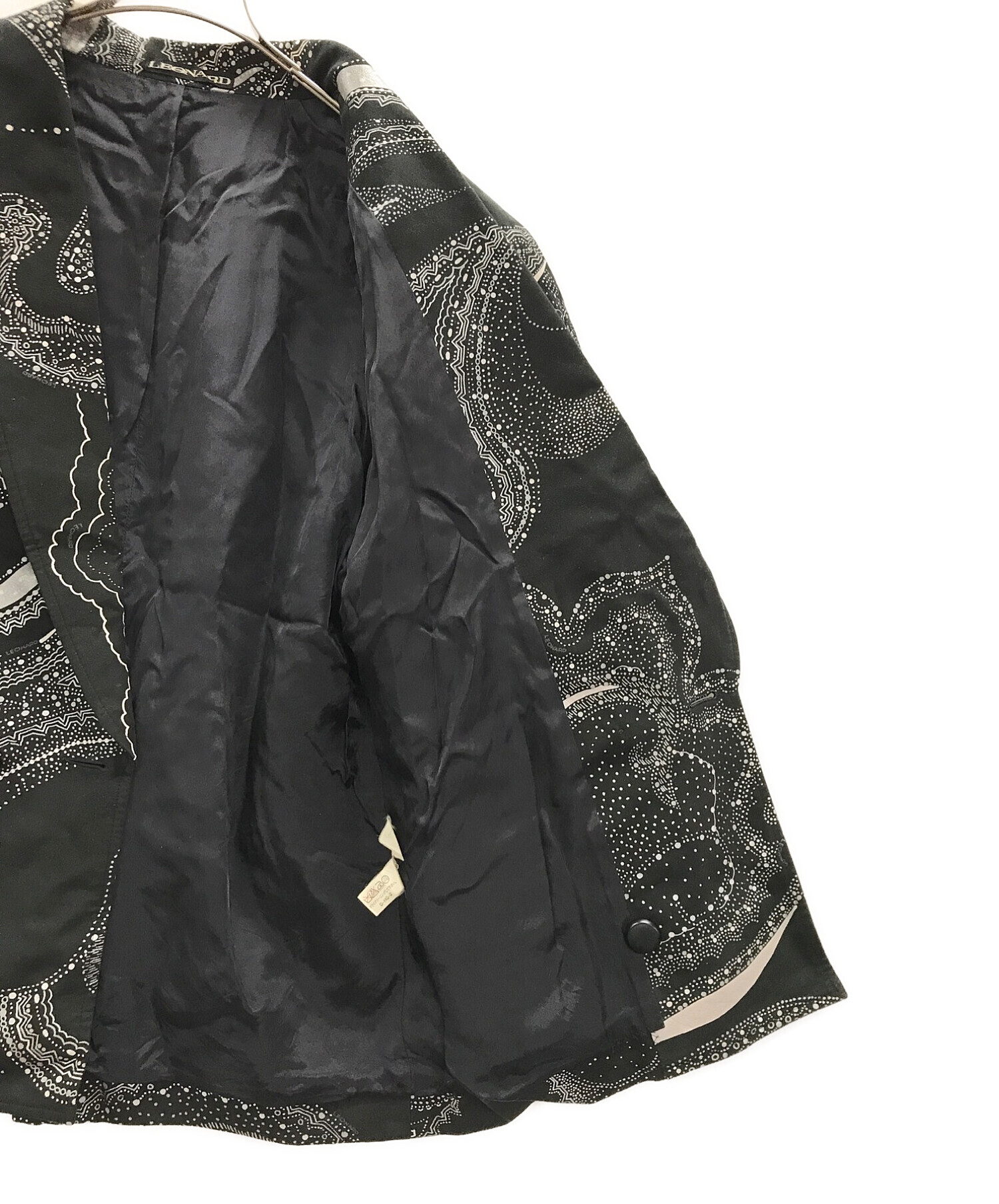 中古・古着通販】LEONARD (レオナール) テーラードジャケット ブラック 