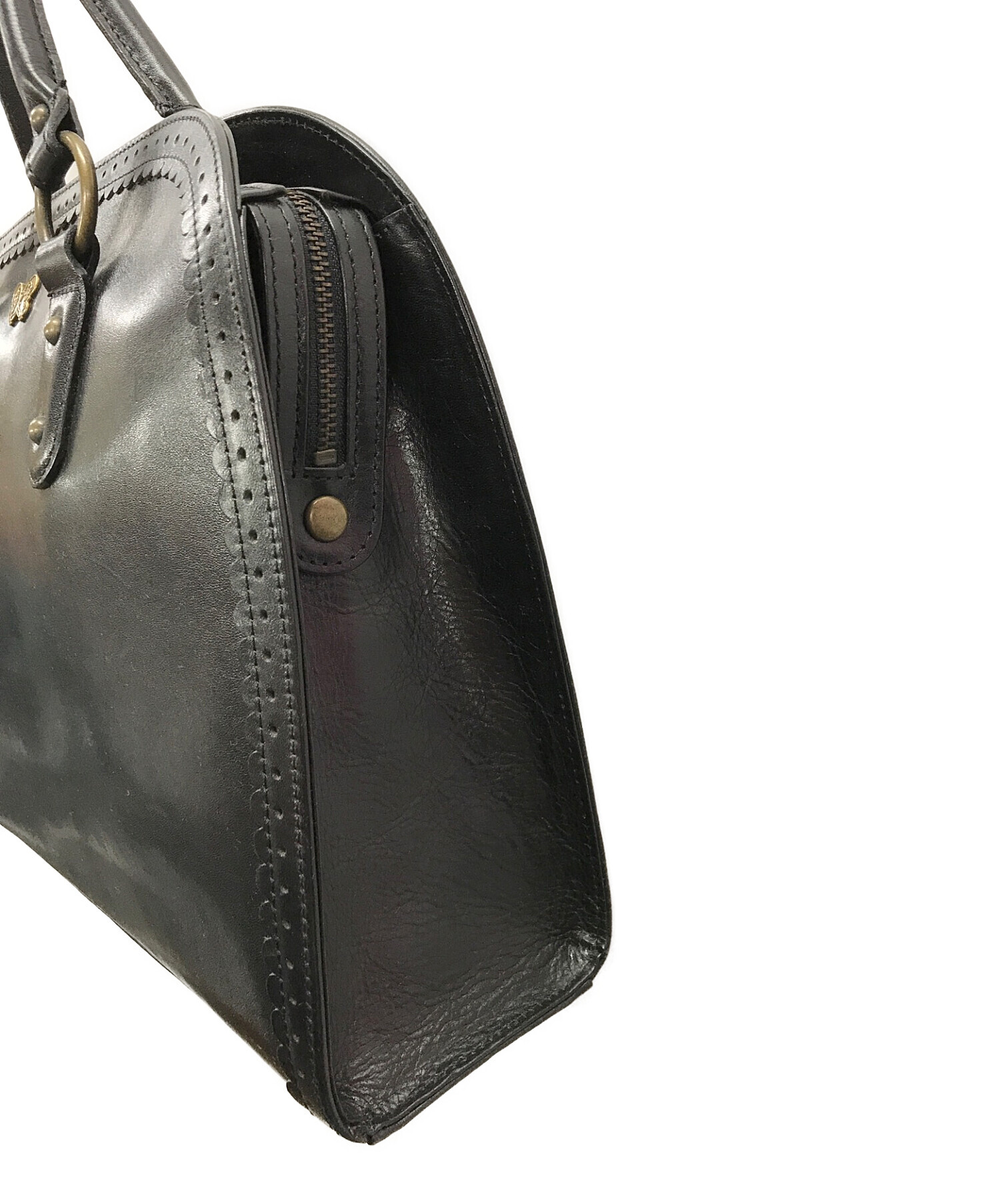 【最終価格】ANNA SUI ブラック ハンドバッグ 中古・古着通販】ANNA SUI (アナスイ) ハンドバッグ ブラック サイズ