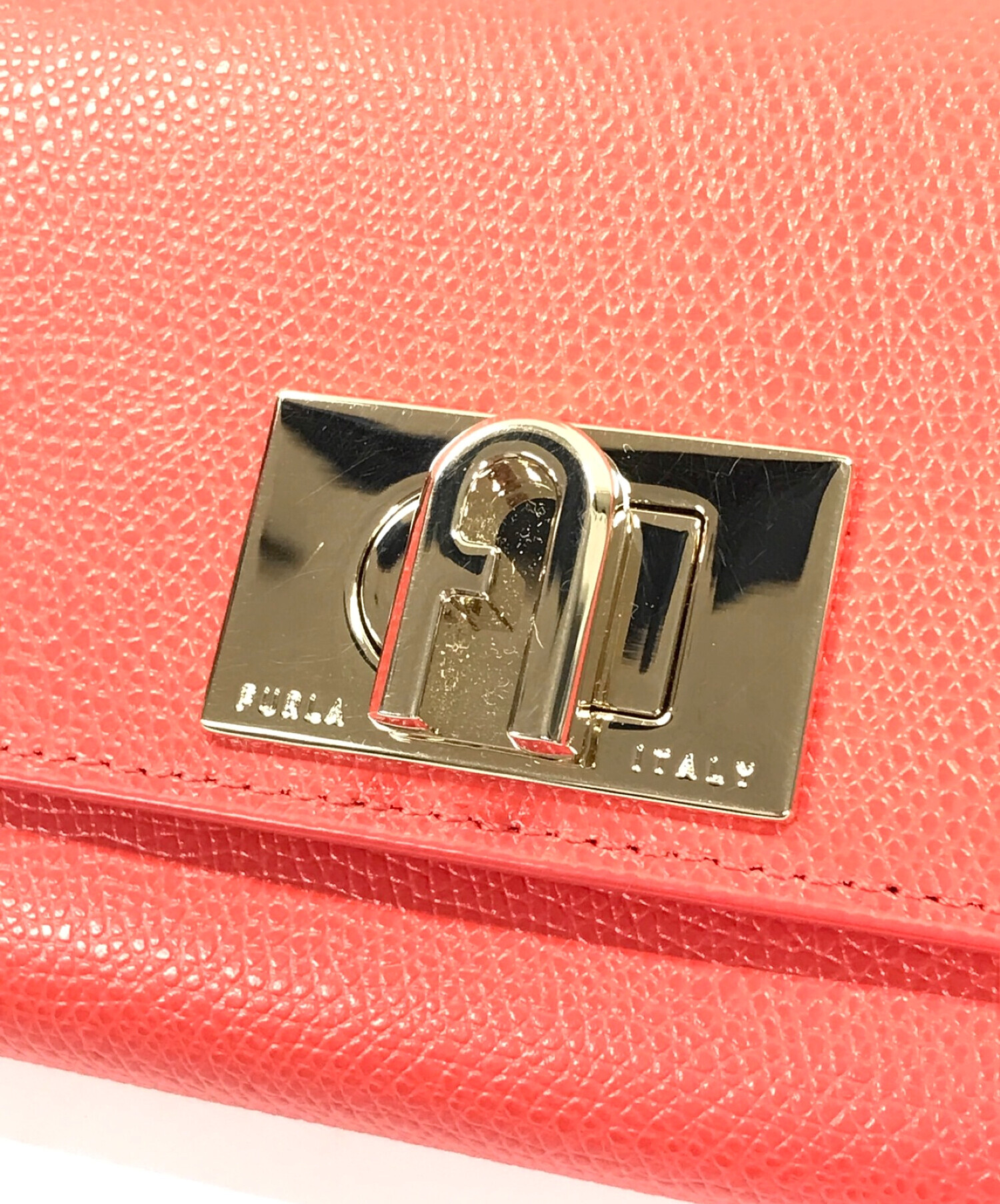 中古・古着通販】FURLA (フルラ) 長財布 レッド サイズ:実寸サイズにて