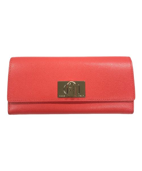 FURLA 長財布　未使用品 中古・古着通販】FURLA (フルラ) 長財布 レッド サイズ:実寸サイズにて