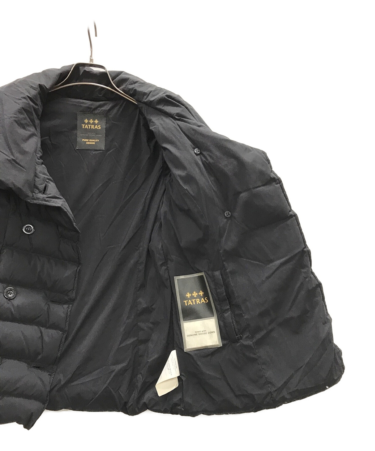 中古・古着通販】TATRAS (タトラス) ダウンジャケット ブラック サイズ 